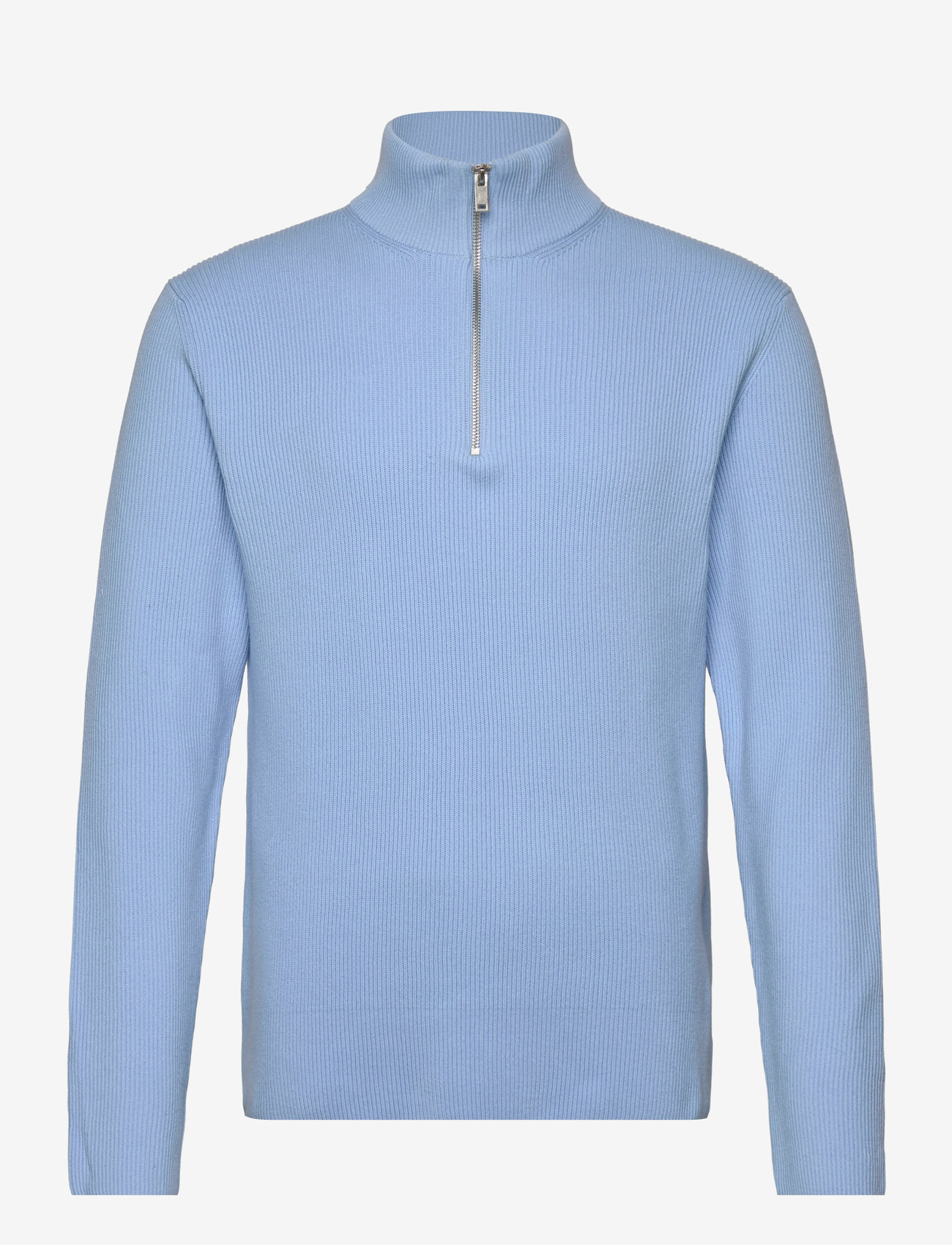 Lindbergh - Half zip rib knit - pullover mit halbem reißverschluss - lt blue - 1