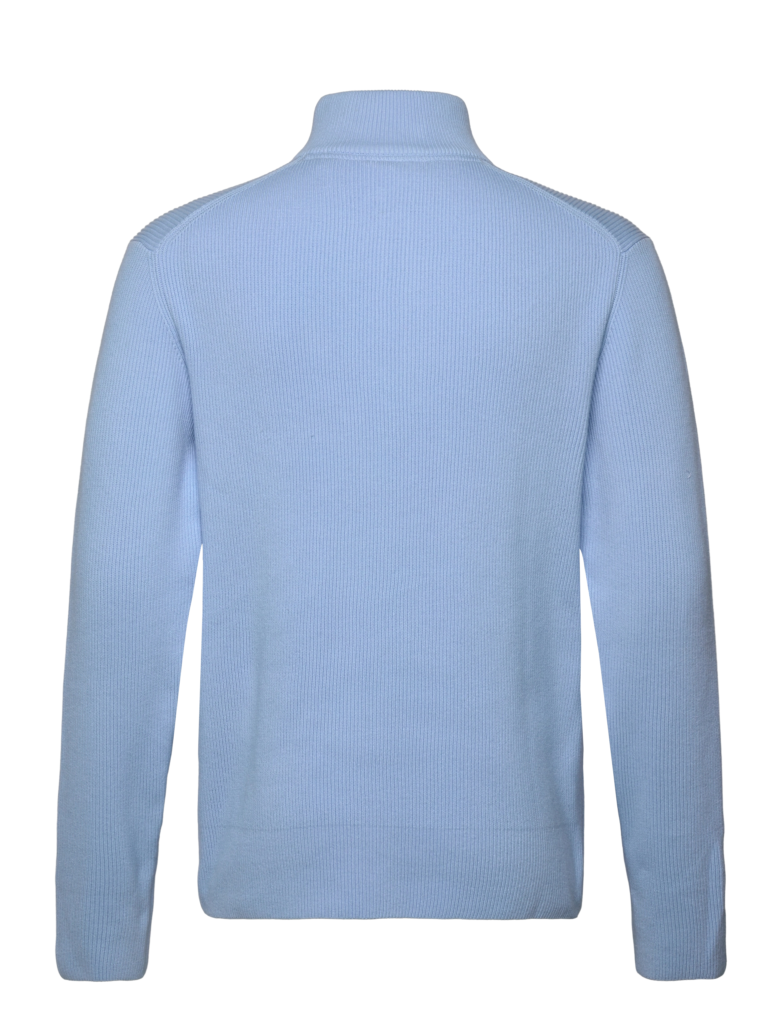 Lindbergh - Half zip rib knit - pullover mit halbem reißverschluss - lt blue - 2