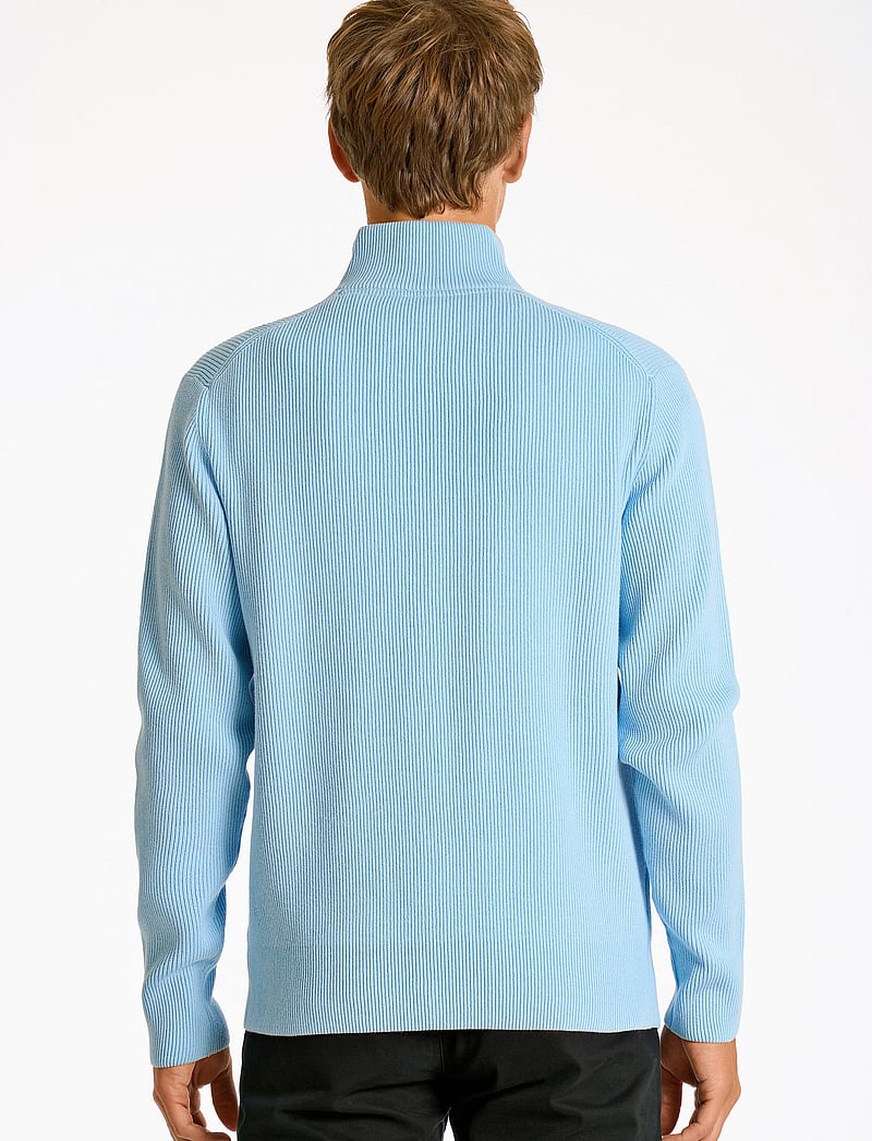Lindbergh - Half zip rib knit - pullover mit halbem reißverschluss - lt blue - 4