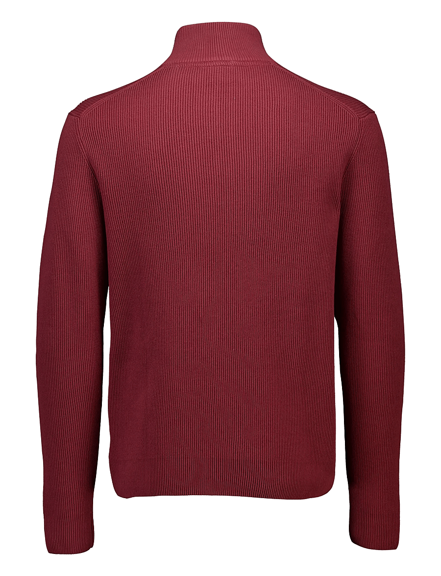 Lindbergh - Half zip rib knit - half zip-tröjor - lt burgundy - 2