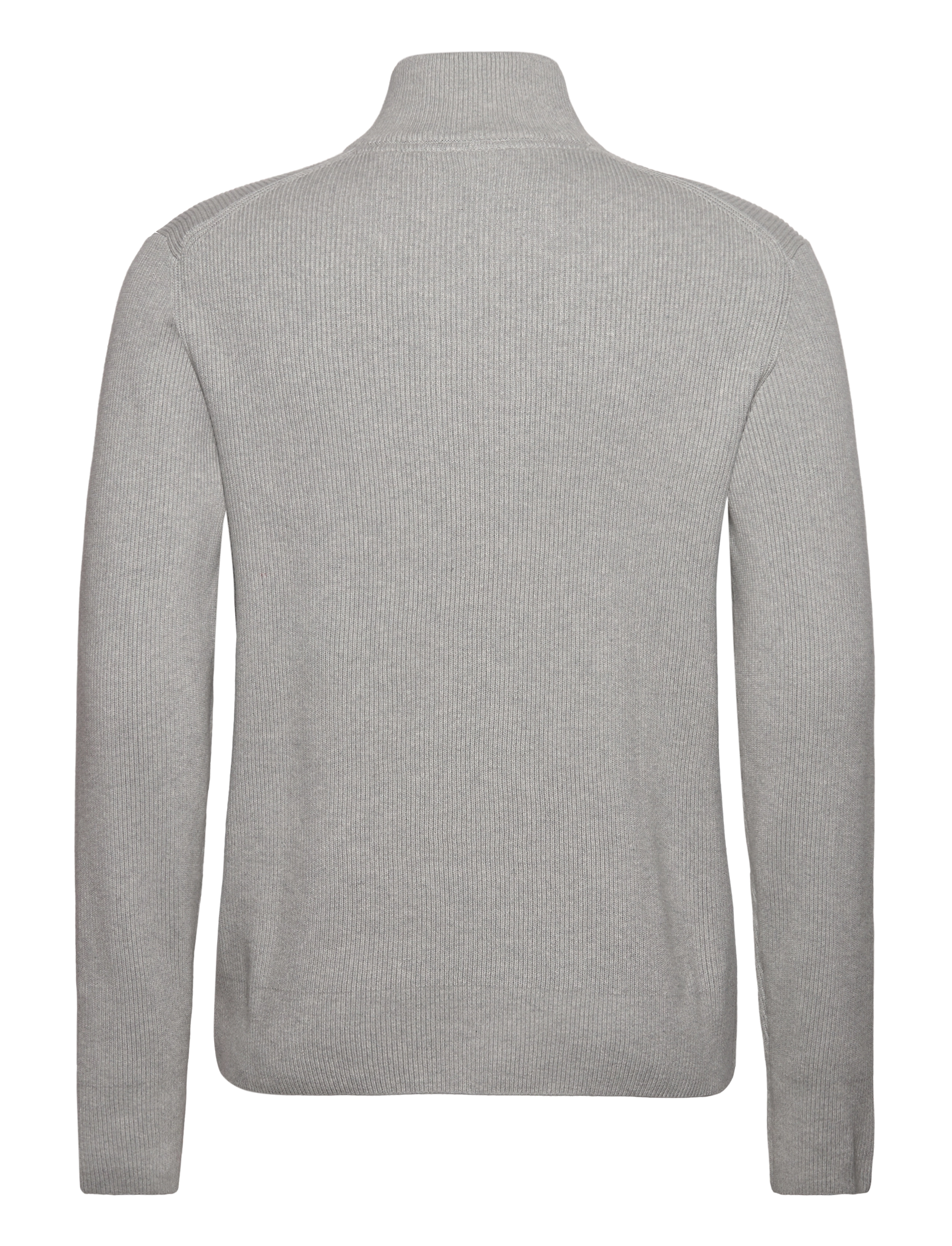 Lindbergh - Half zip rib knit - half zip jumpers - lt grey mel - 2