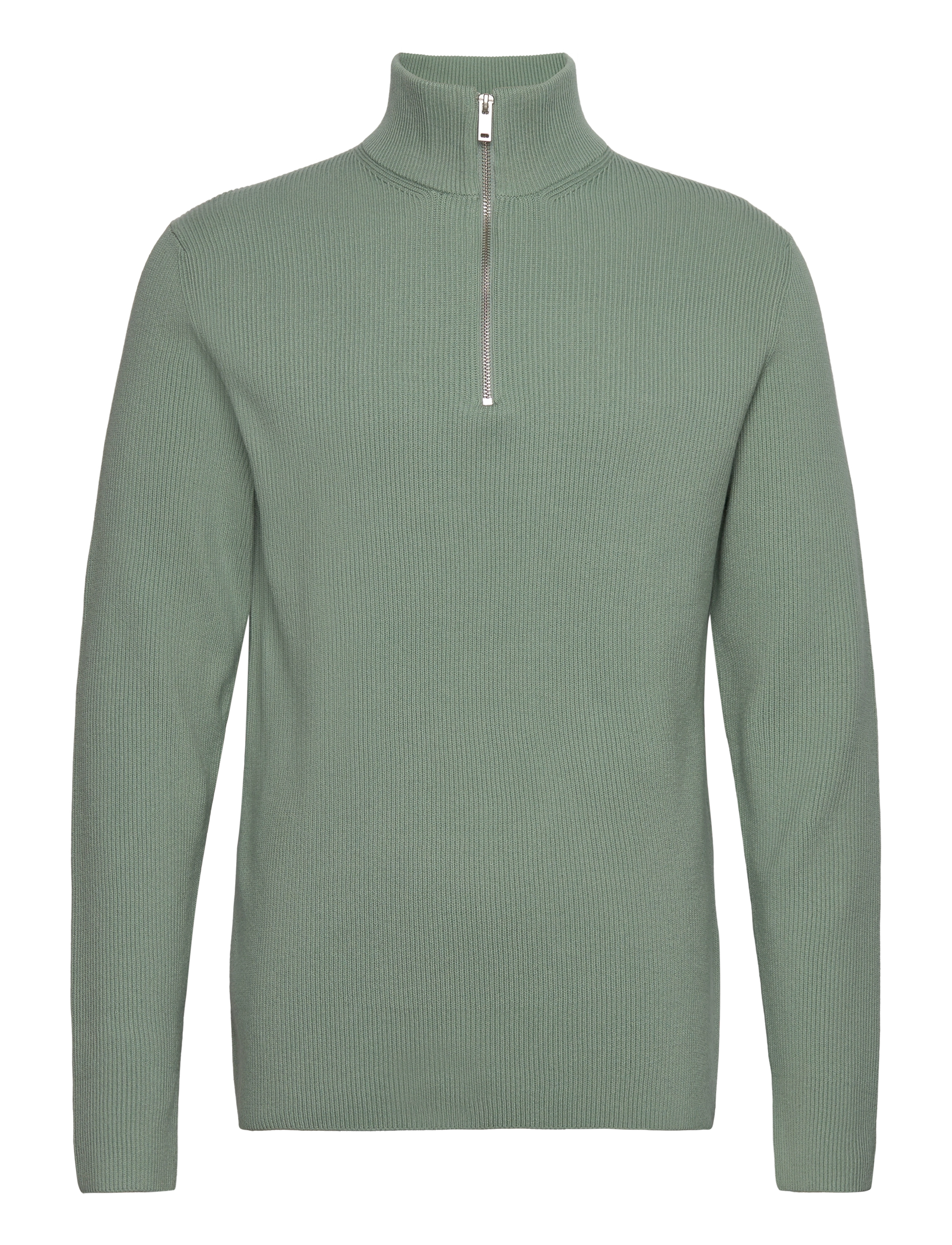 LINDBERGH Half Zip Rib Knit Grün - XL - Herren