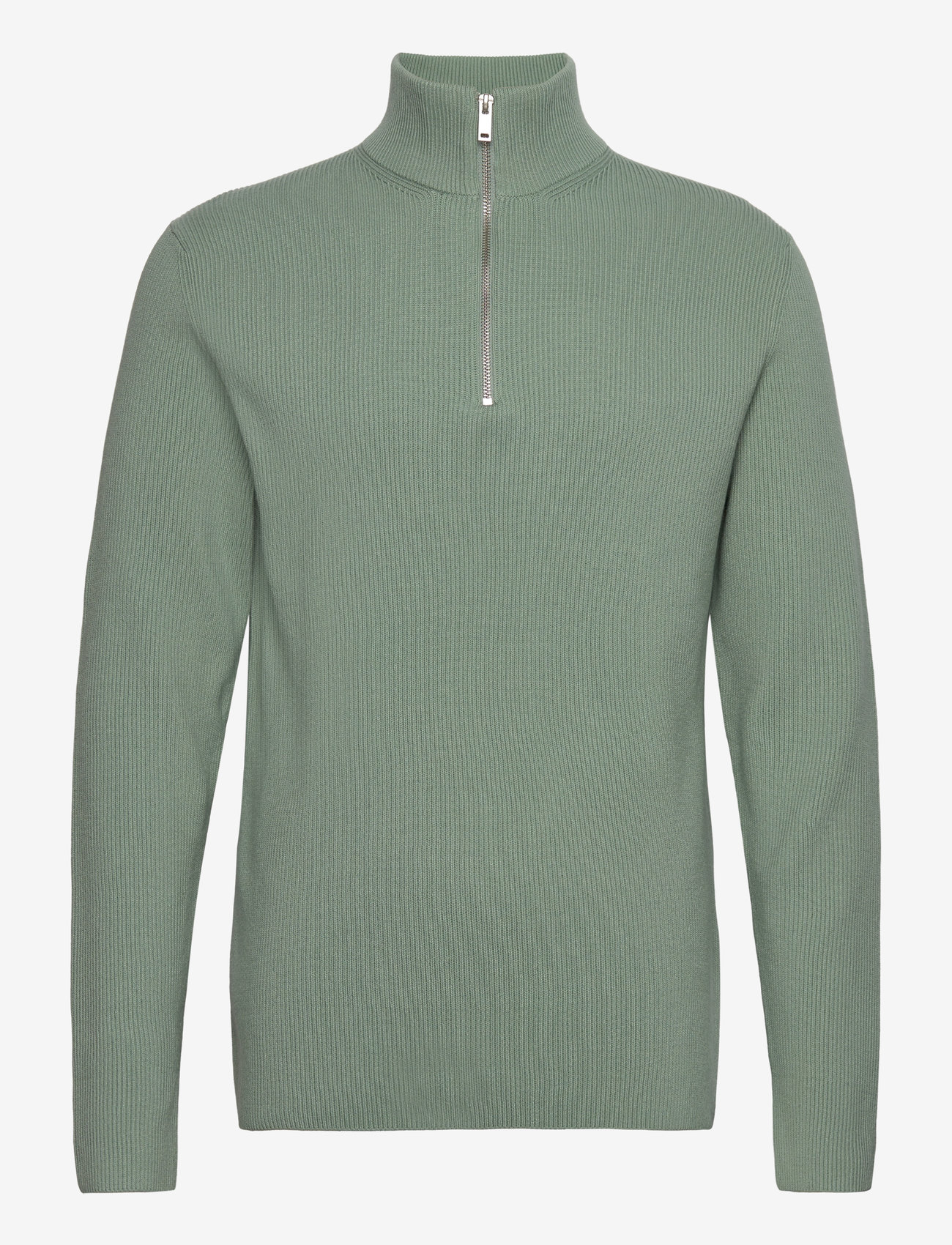 Lindbergh - Half zip rib knit - herren - mid green - 1