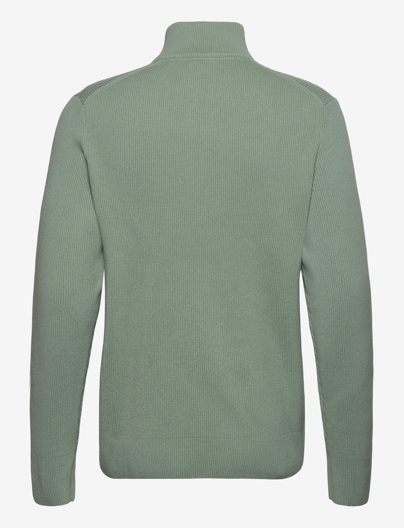 Lindbergh - Half zip rib knit - herren - mid green - 2
