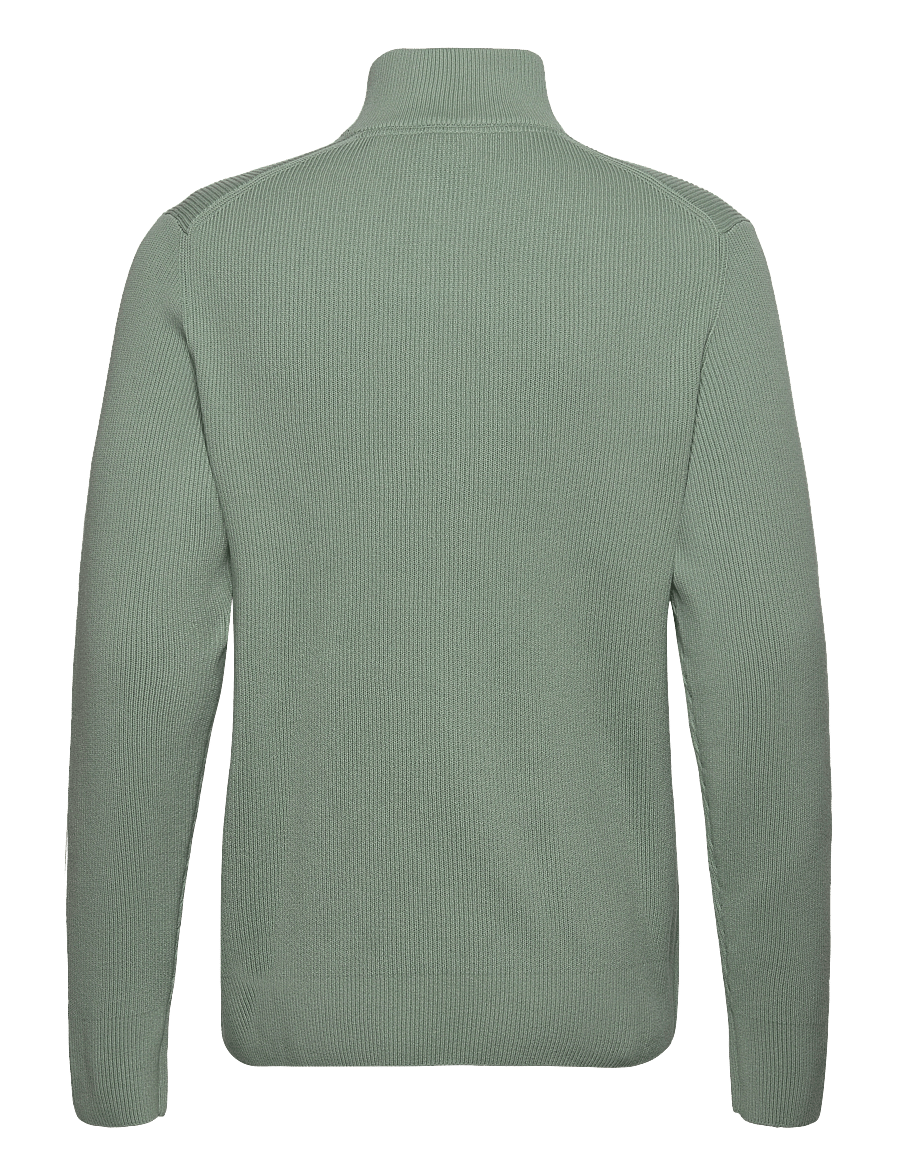 Lindbergh - Half zip rib knit - pullover mit halbem reißverschluss - mid green - 2