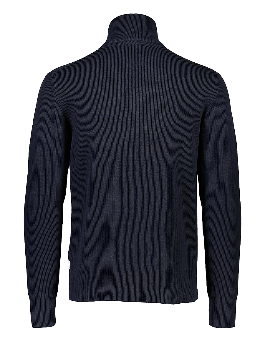 Lindbergh - Half zip rib knit - half zip-tröjor - navy - 2