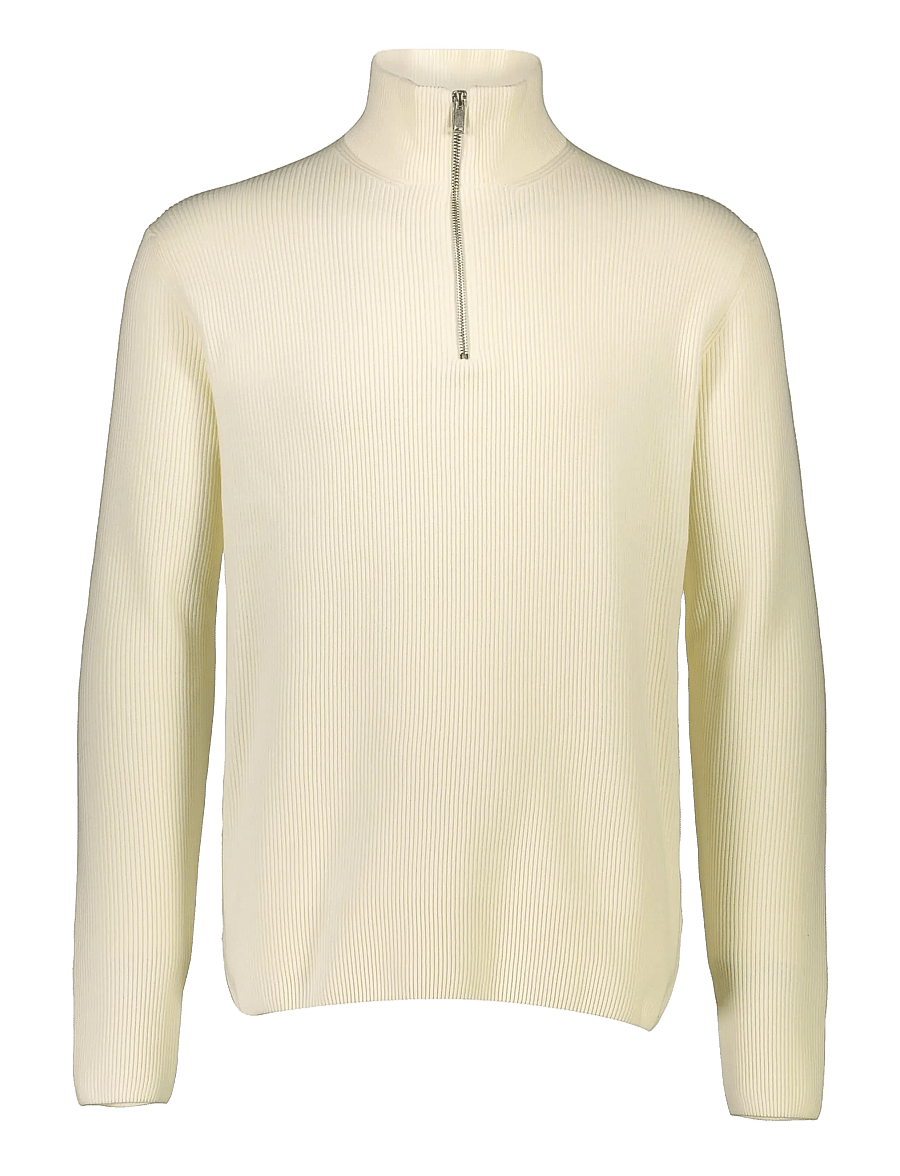 Lindbergh - Half zip rib knit - half zip-tröjor - pearl white - 1