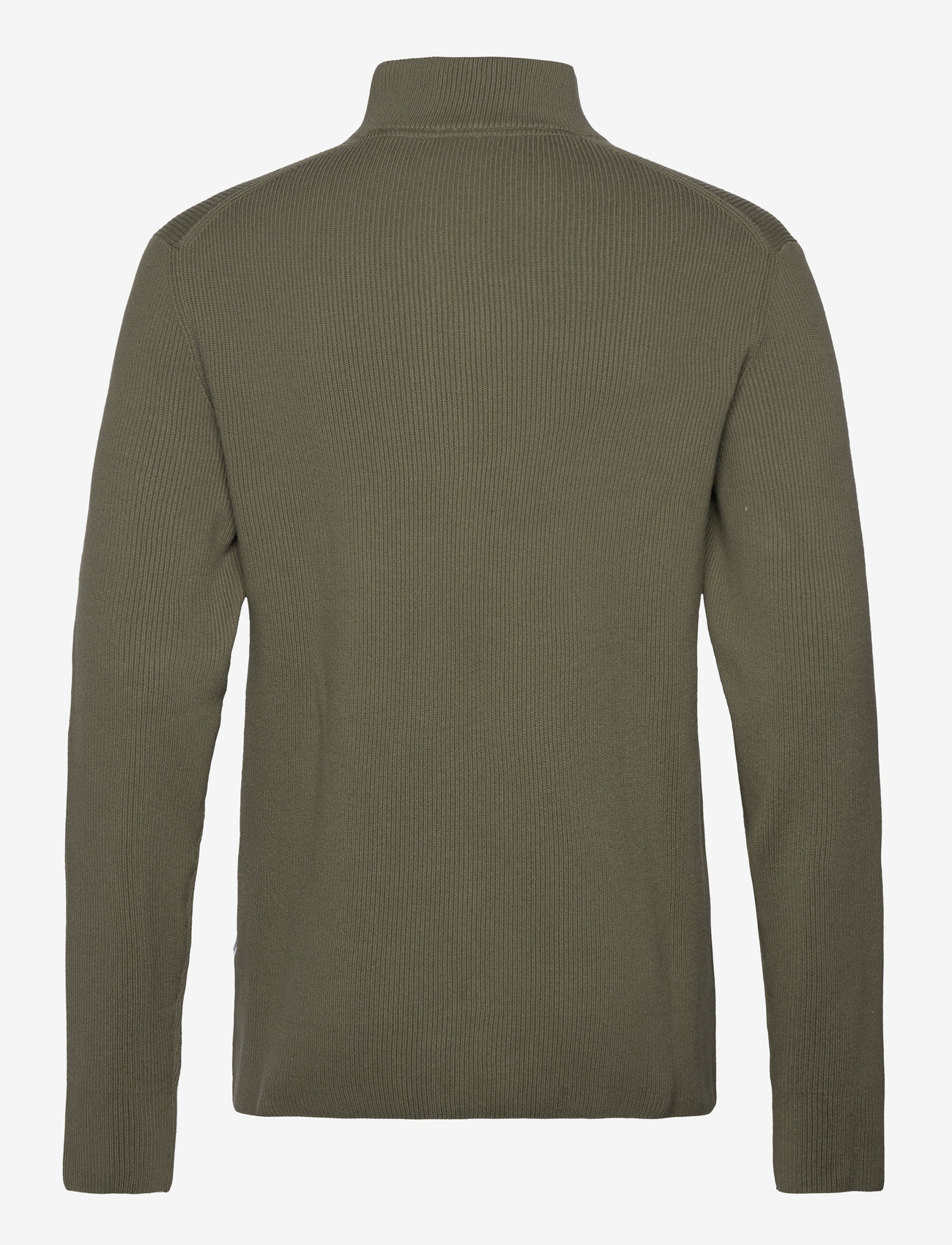 Lindbergh - Half zip rib knit - half zip jumpers - army - 2