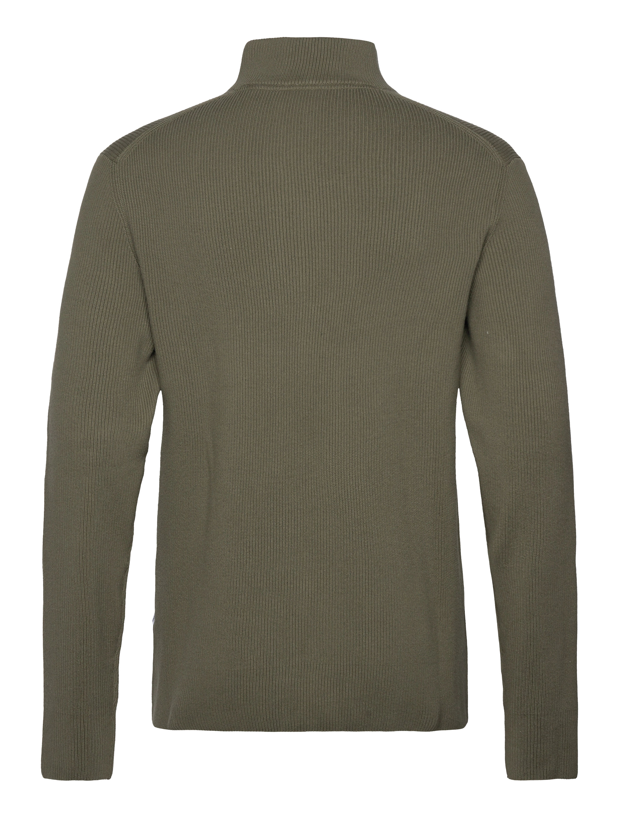 Lindbergh - Half zip rib knit - half zip-tröjor - army - 2