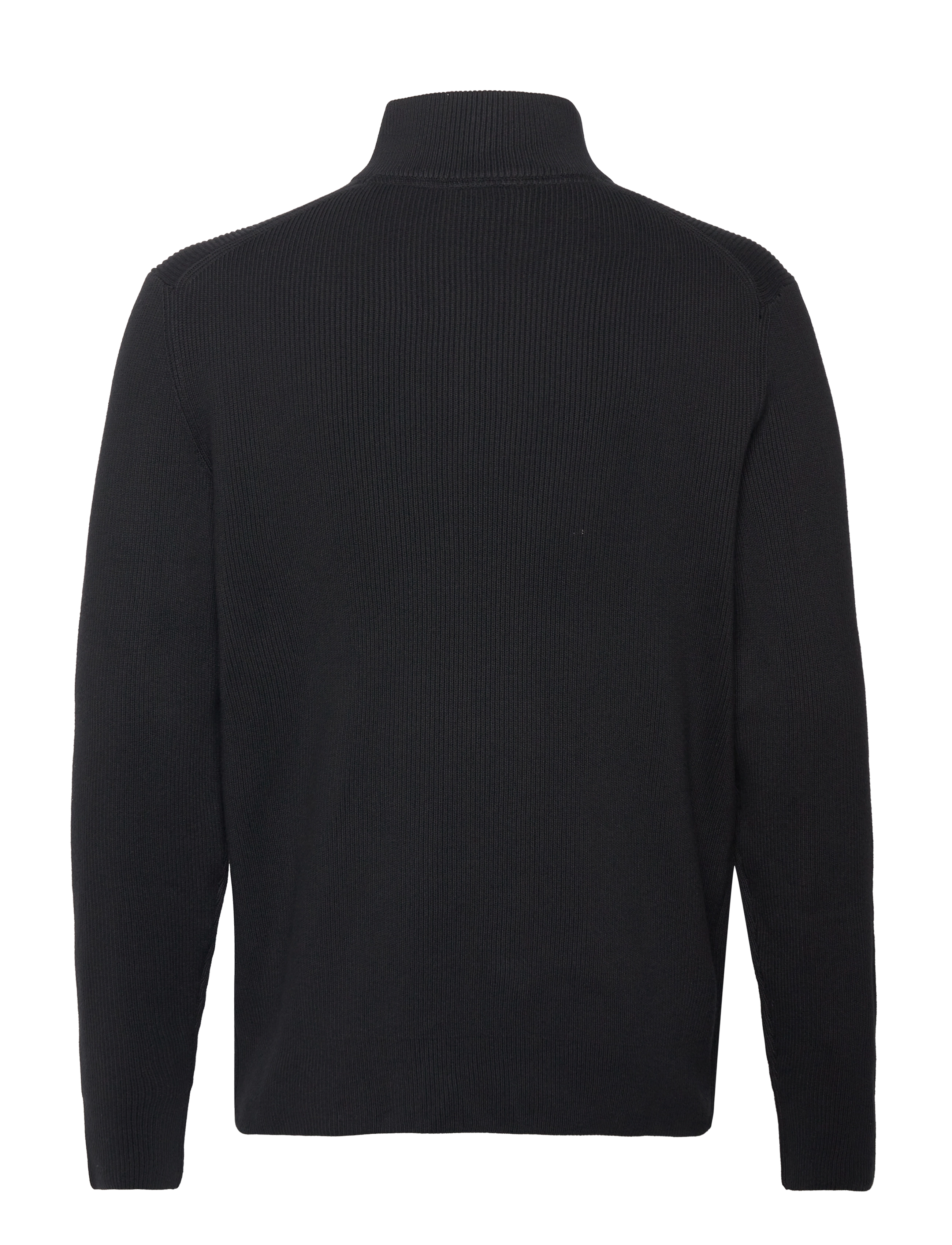 Lindbergh - Half zip rib knit - half zip-tröjor - black - 2