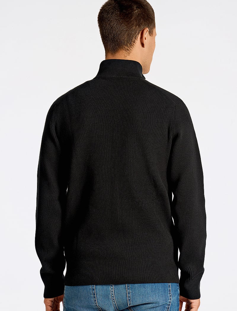 Lindbergh - Half zip rib knit - pullover mit halbem reißverschluss - black - 3