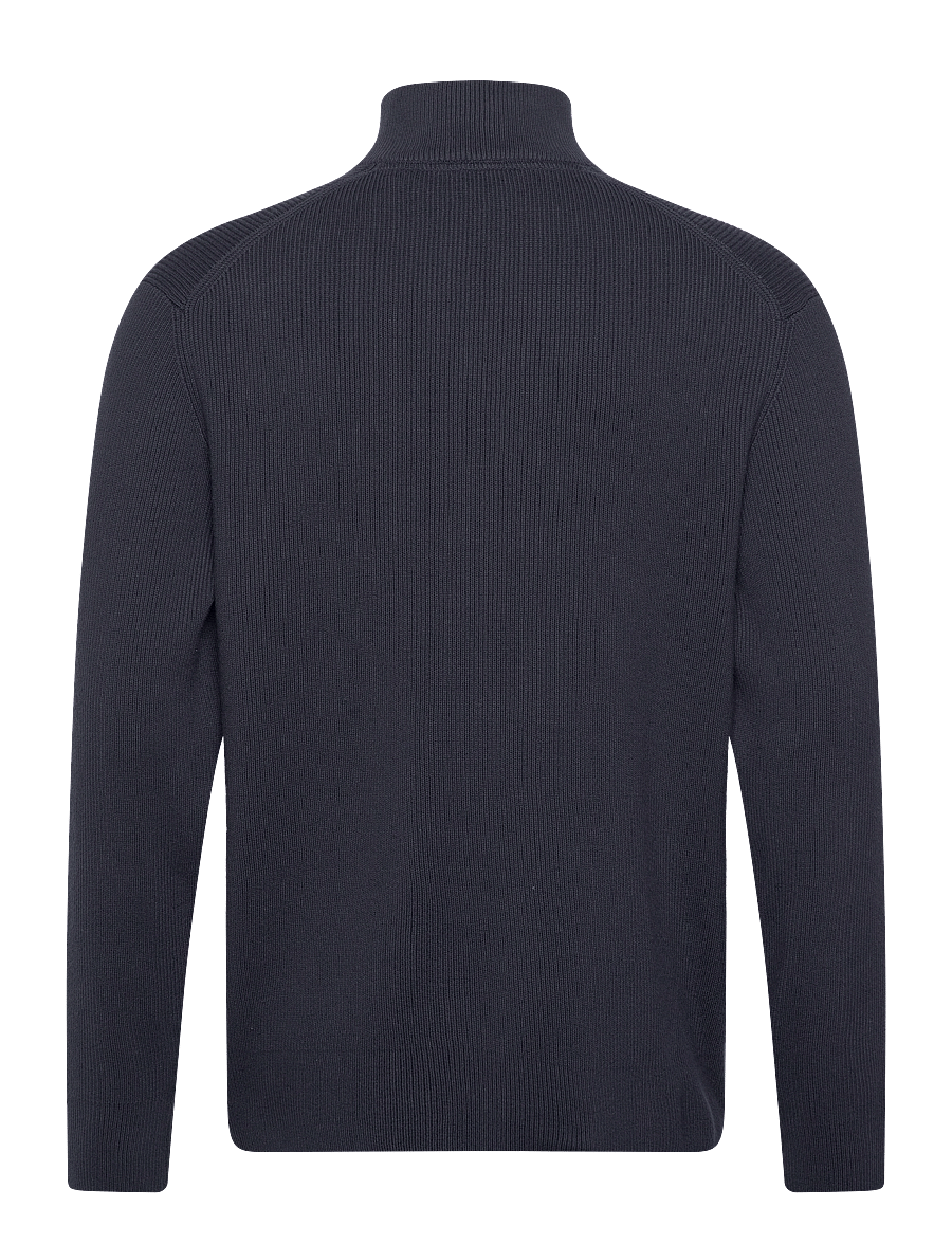 Lindbergh - Half zip rib knit - half zip-tröjor - navy - 2