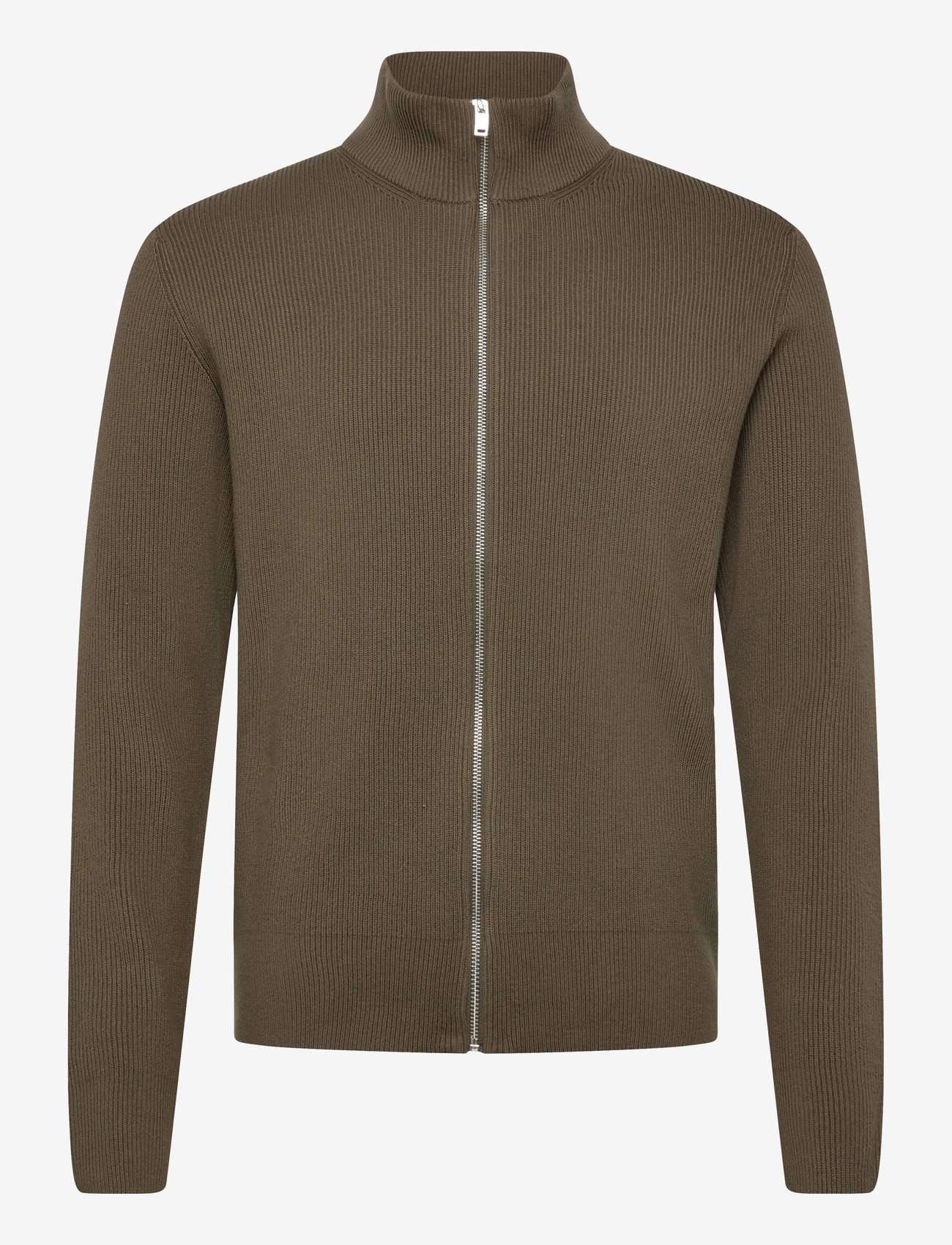 Lindbergh - Knitted zip cardigan - herbstliche kleidung - army - 0
