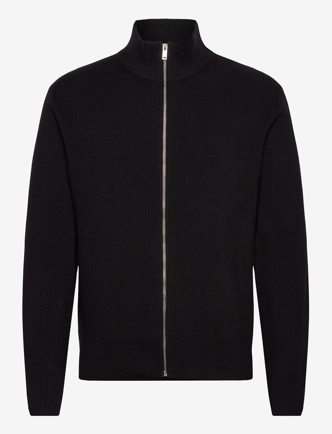 Lindbergh - Knitted zip cardigan - swetry rozpinane na zamek - black - 0