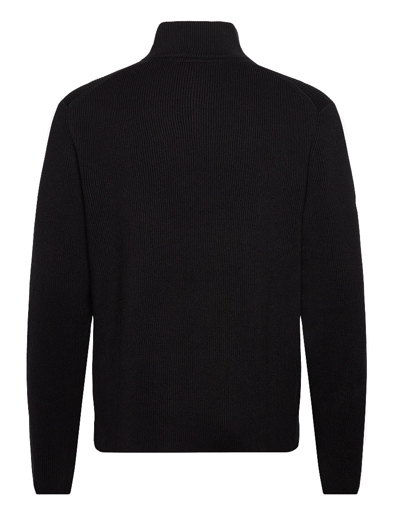 Lindbergh - Knitted zip cardigan - swetry rozpinane na zamek - black - 1