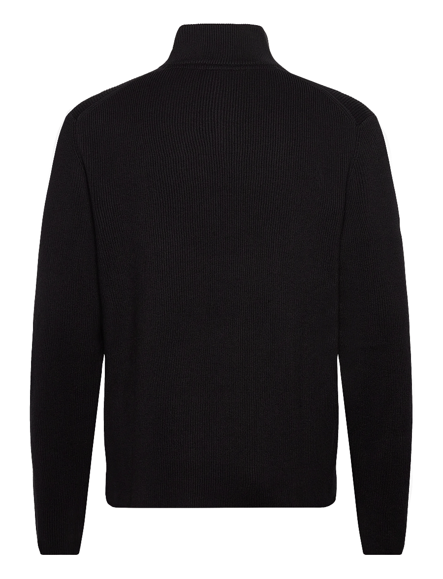 Lindbergh - Knitted zip cardigan - kollektioner - black - 1