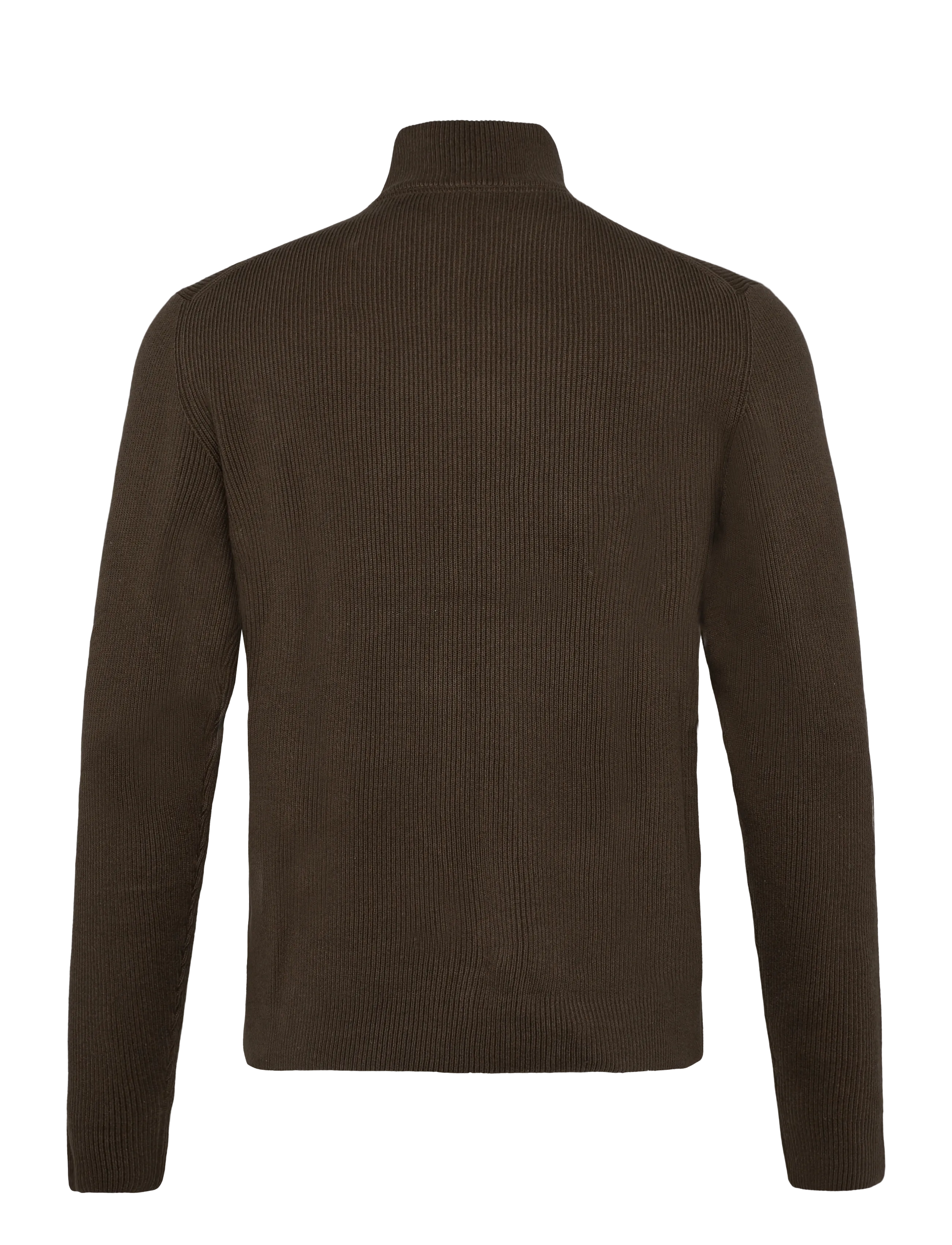Lindbergh - Knitted zip cardigan - full zip jumpers - dk brown - 1