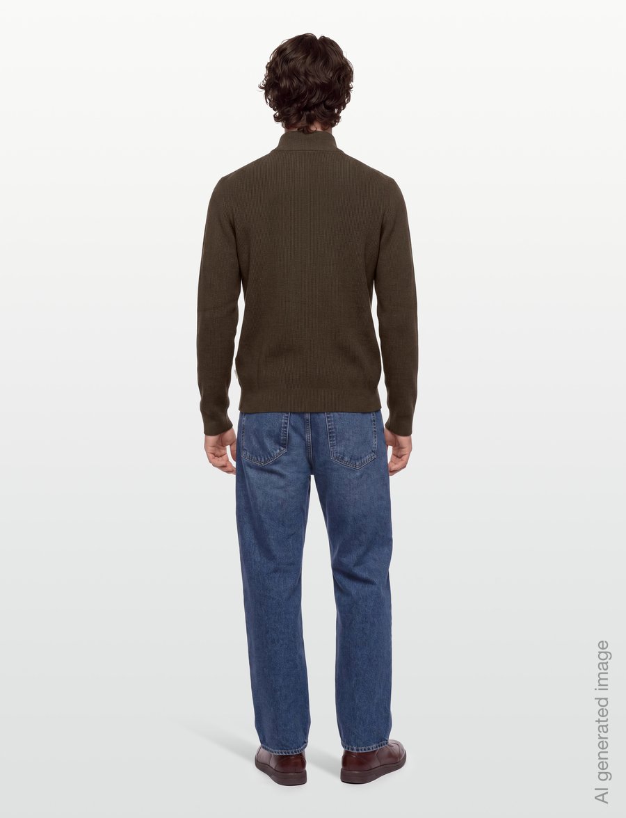 Lindbergh - Knitted zip cardigan - lukuga džemprid - dk brown - 4