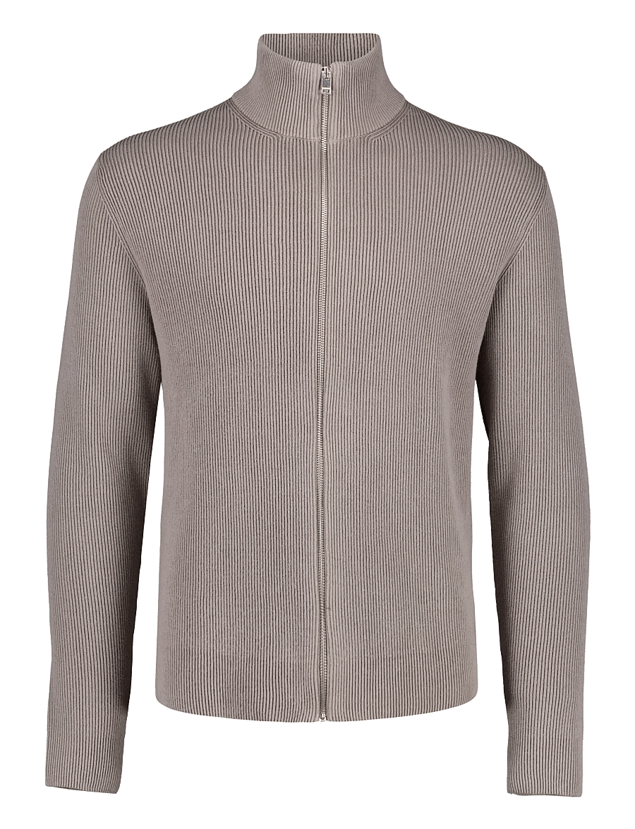 Lindbergh - Knitted zip cardigan - pullover mit durchgehendem reißverschluss - grey stone - 0