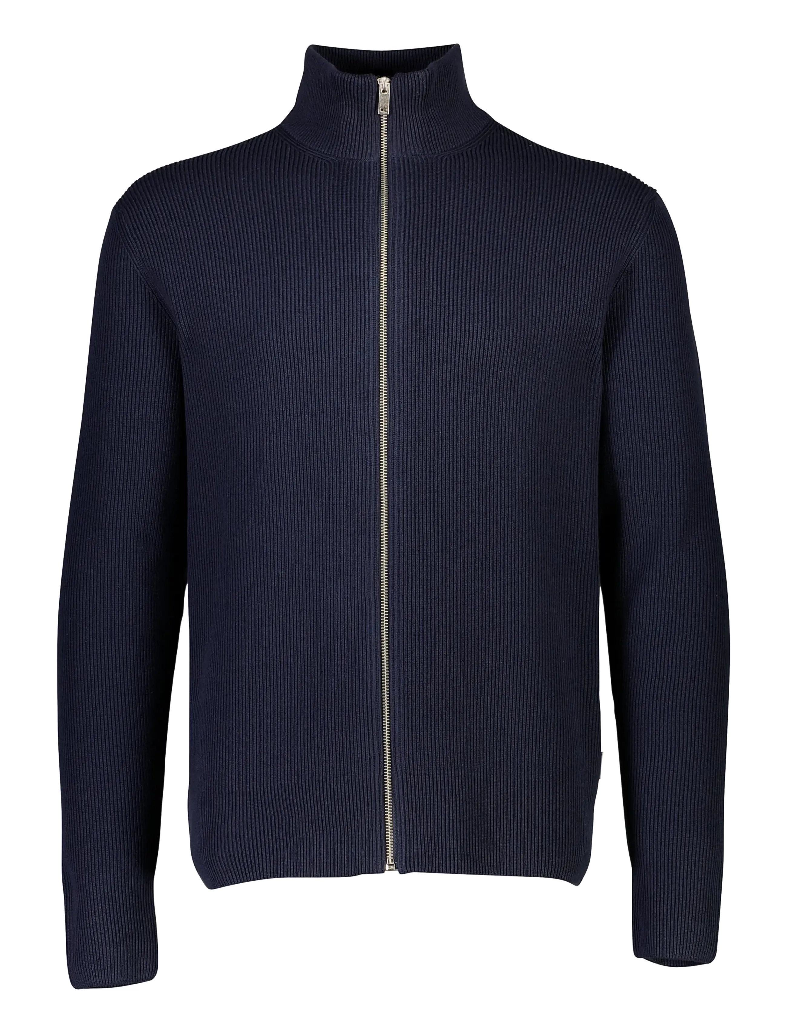 Lindbergh Knitted zip cardigan - Lindbergh - NAVY / navy