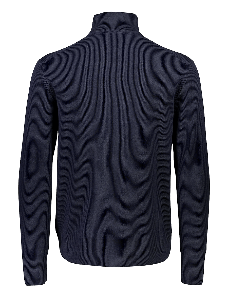 Lindbergh - Knitted zip cardigan - pullover mit durchgehendem reißverschluss - navy - 1