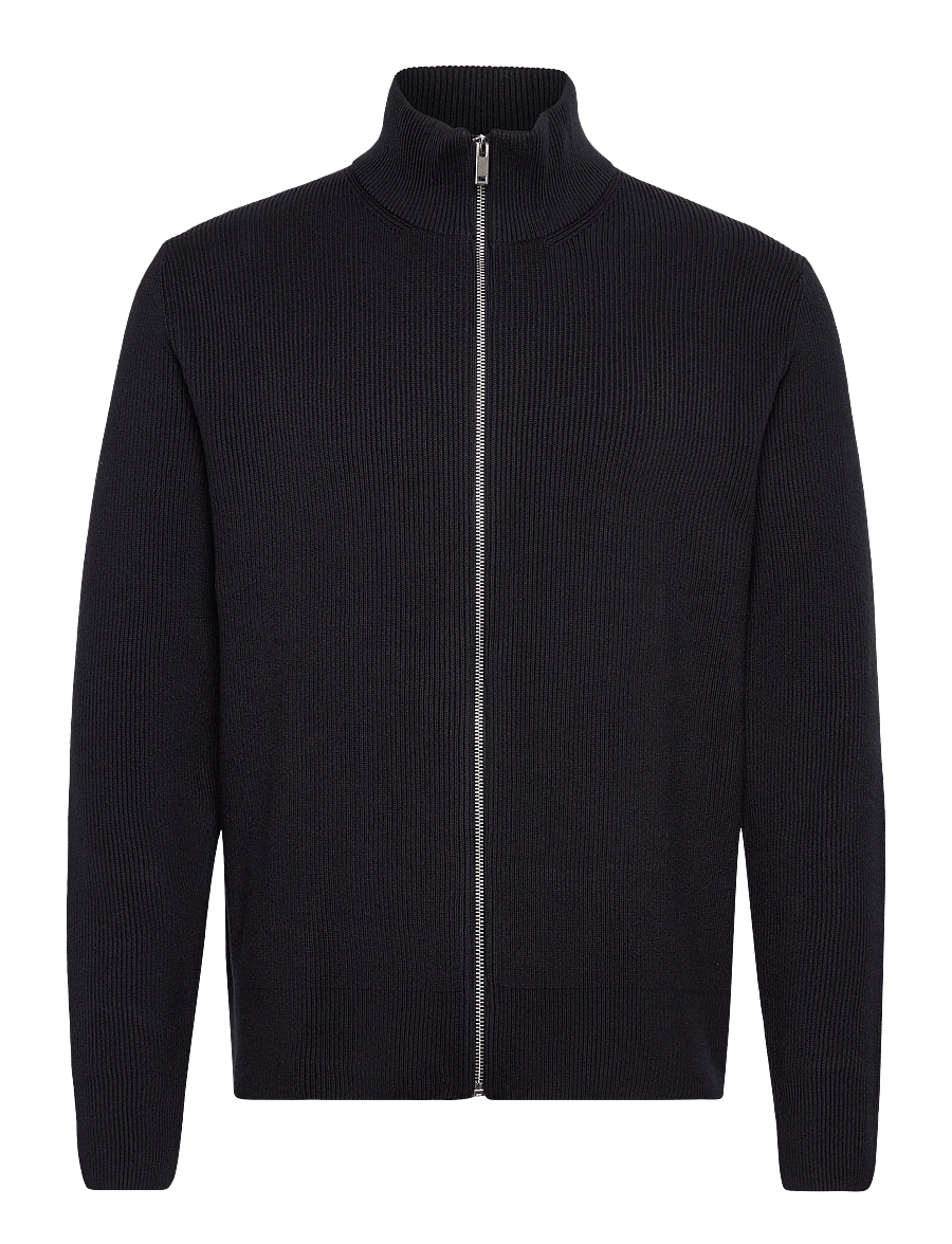 Lindbergh - Knitted zip cardigan - fullzip strik - navy - 0