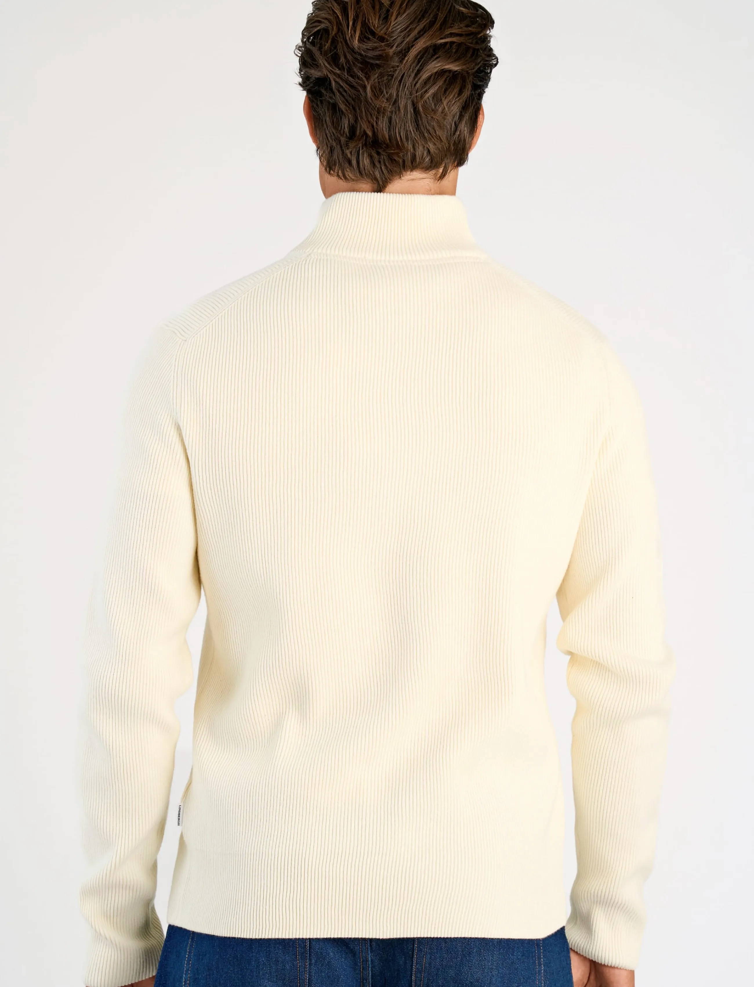 Lindbergh - Knitted zip cardigan - full zip tröjor - pearl white - 4