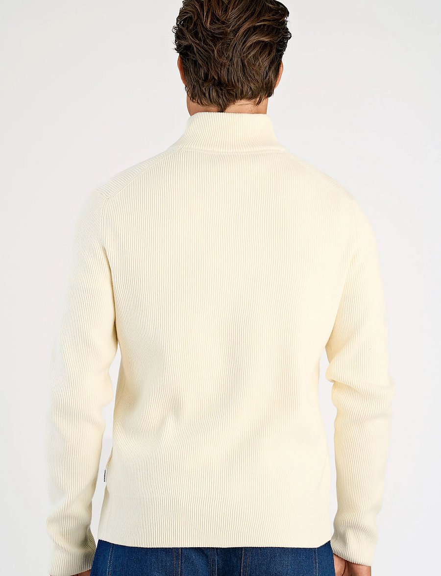 Lindbergh - Knitted zip cardigan - pullover mit durchgehendem reißverschluss - pearl white - 4