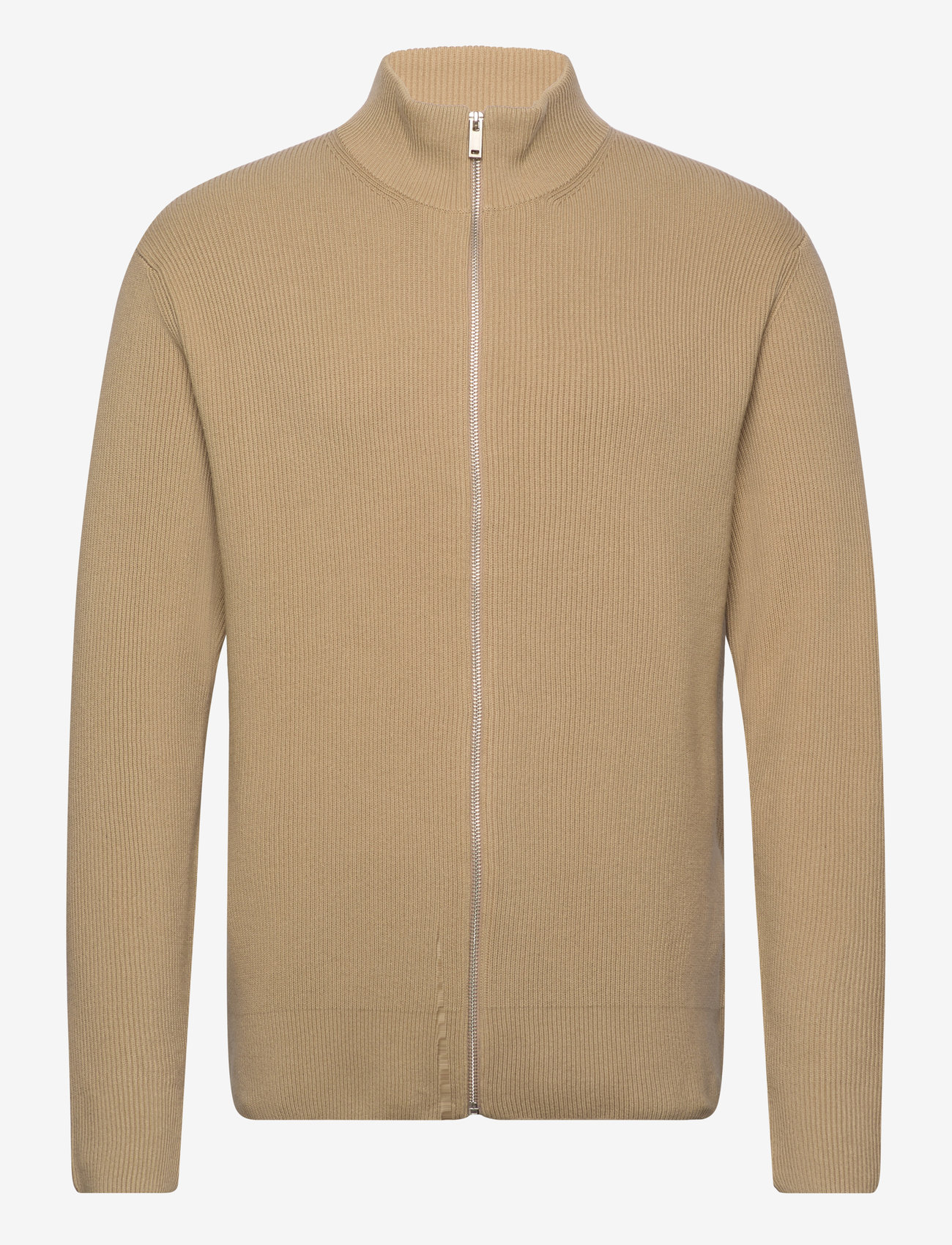 Lindbergh - Knitted zip cardigan - pullover mit durchgehendem reißverschluss - stone - 0