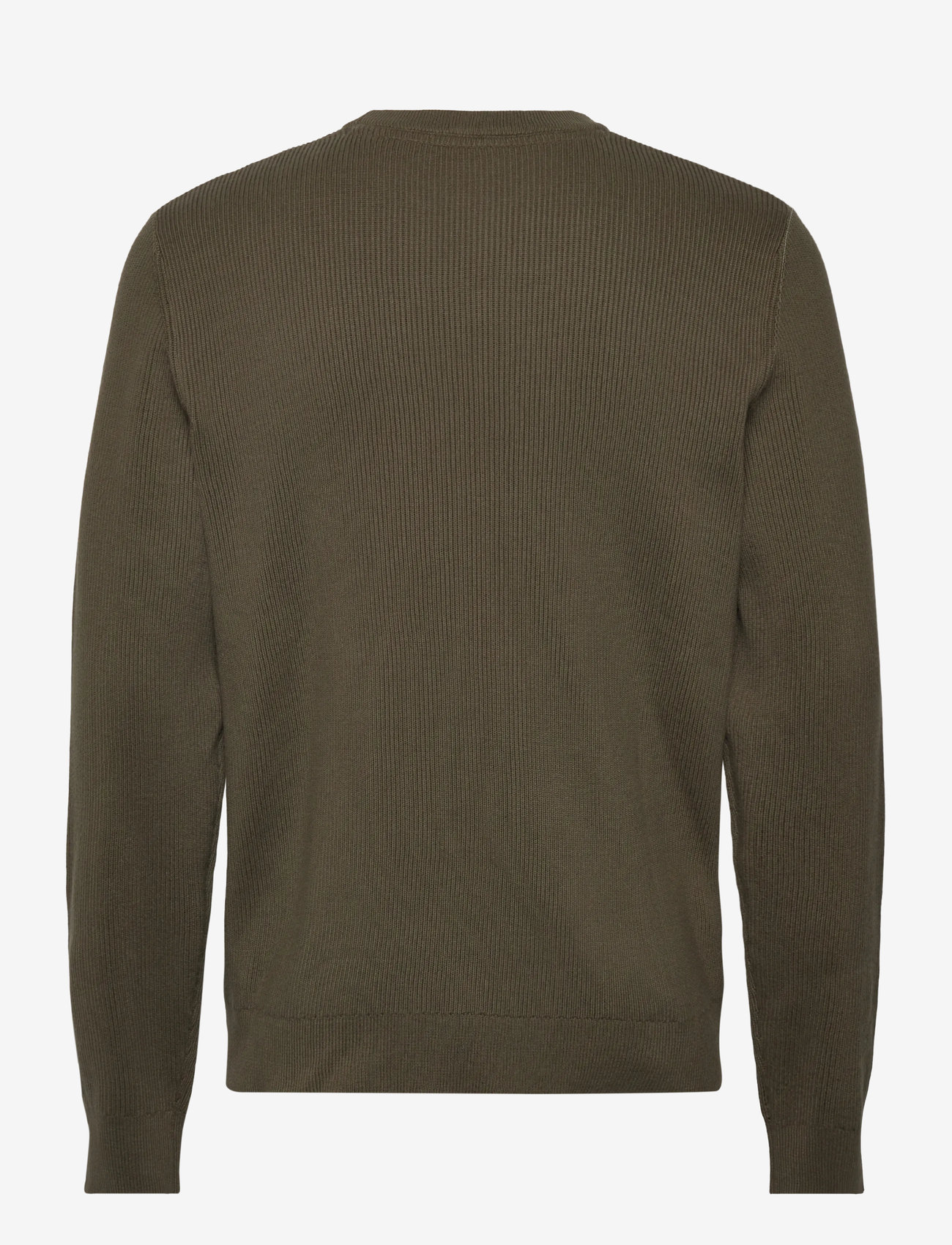 Lindbergh - Rib knitted o-neck knit - megztiniai su apvalia apykakle - army - 1