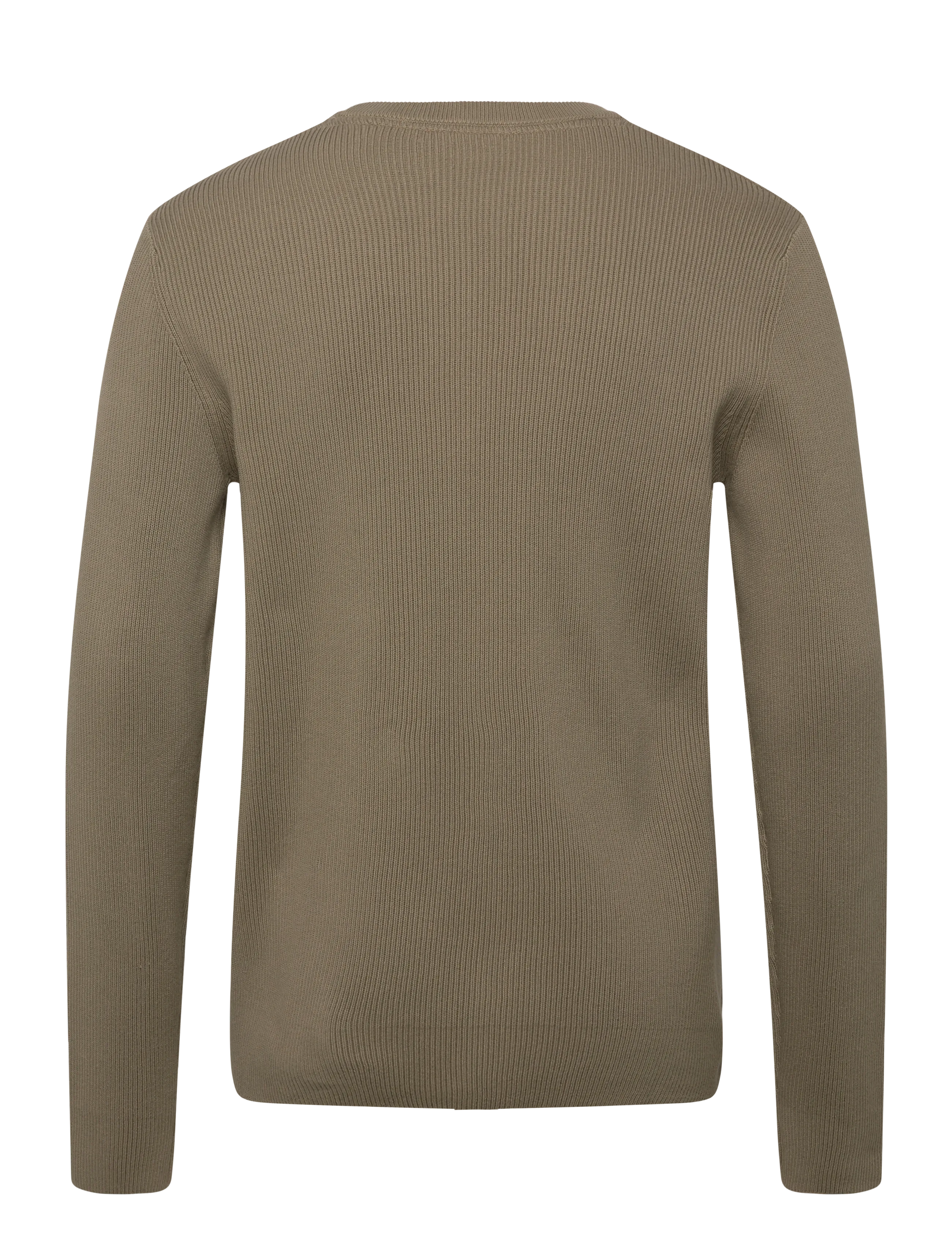 Lindbergh - Rib knitted o-neck knit - rundhals - dusty army - 2