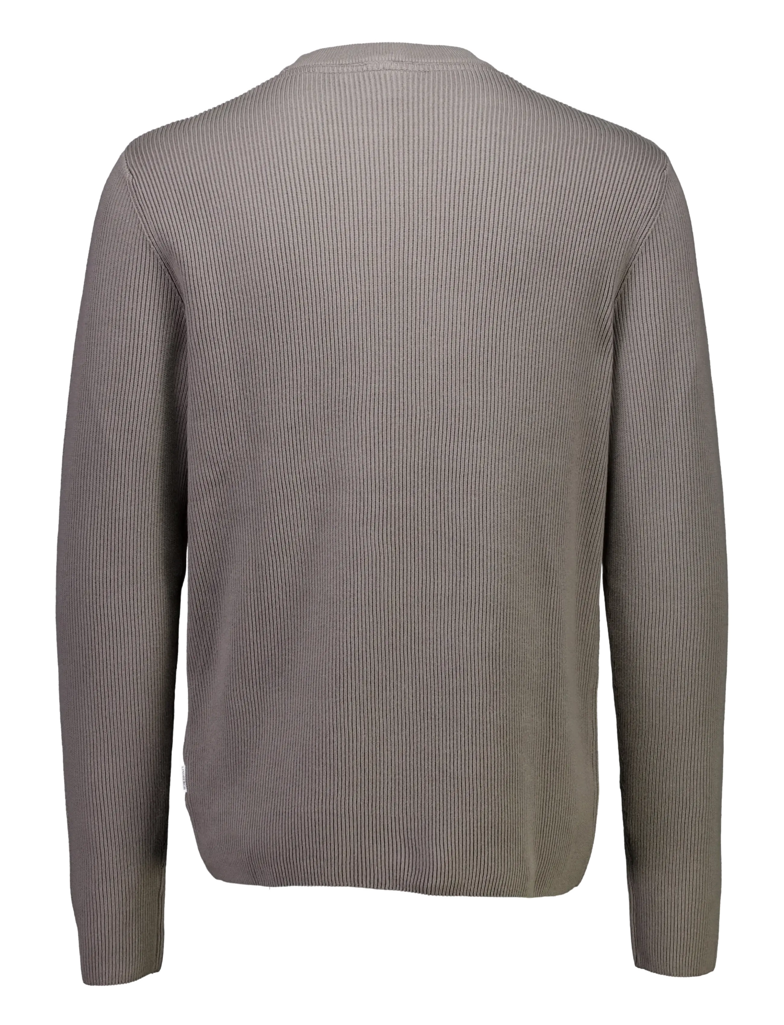 Lindbergh - Rib knitted o-neck knit - rund hals - grey stone - 2