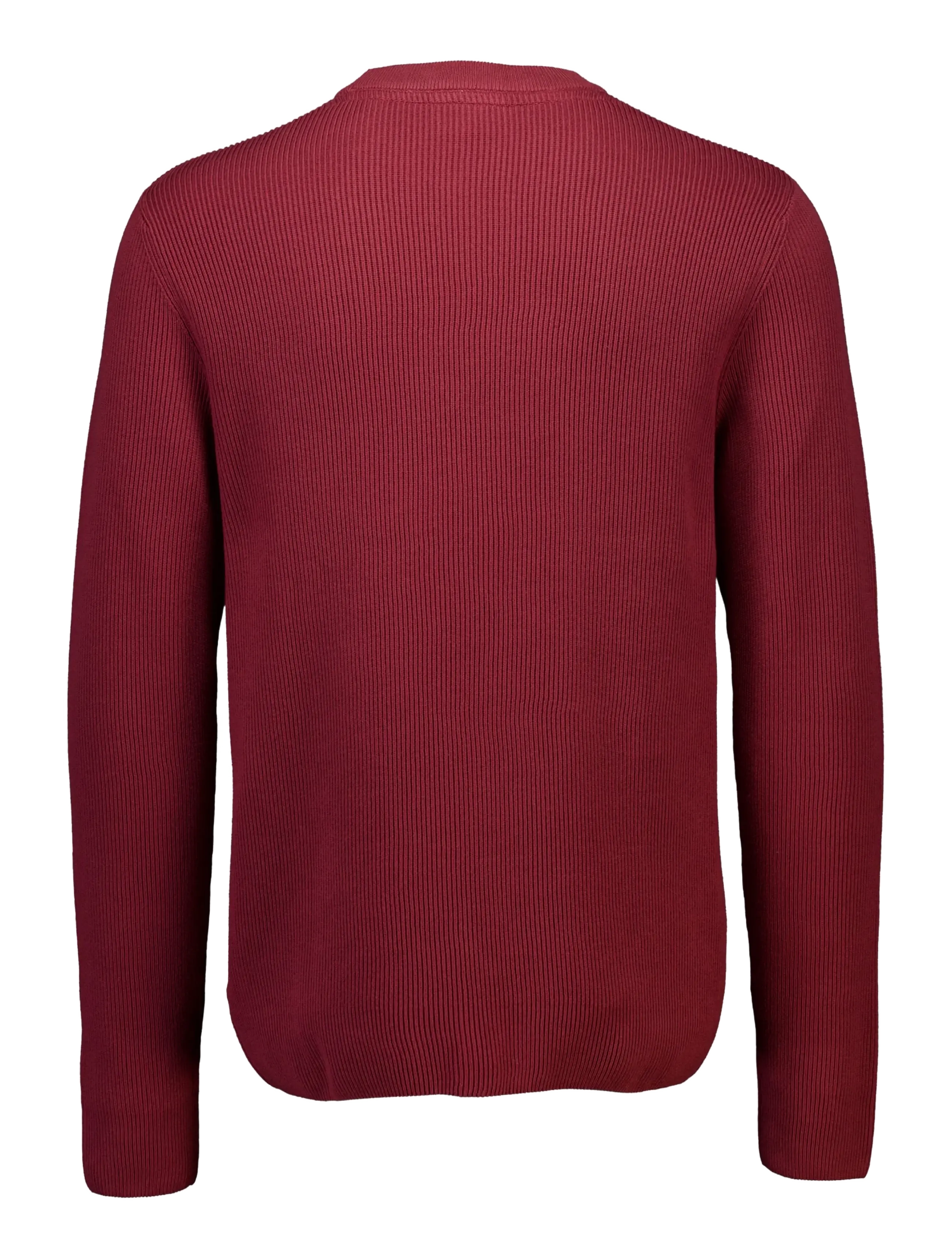 Lindbergh - Rib knitted o-neck knit - rund hals - lt burgundy - 2