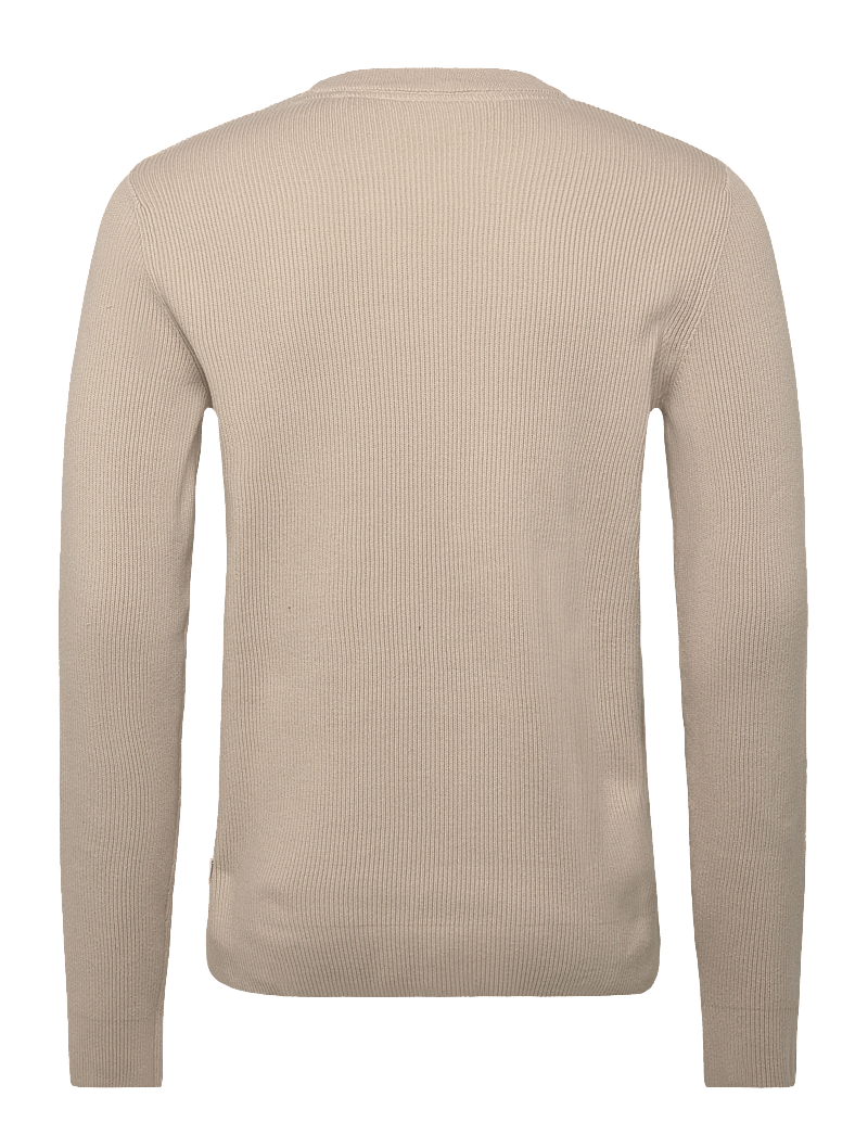 Lindbergh - Rib knitted o-neck knit - Ümmarguse kaelusega kudumid - lt stone grey - 2