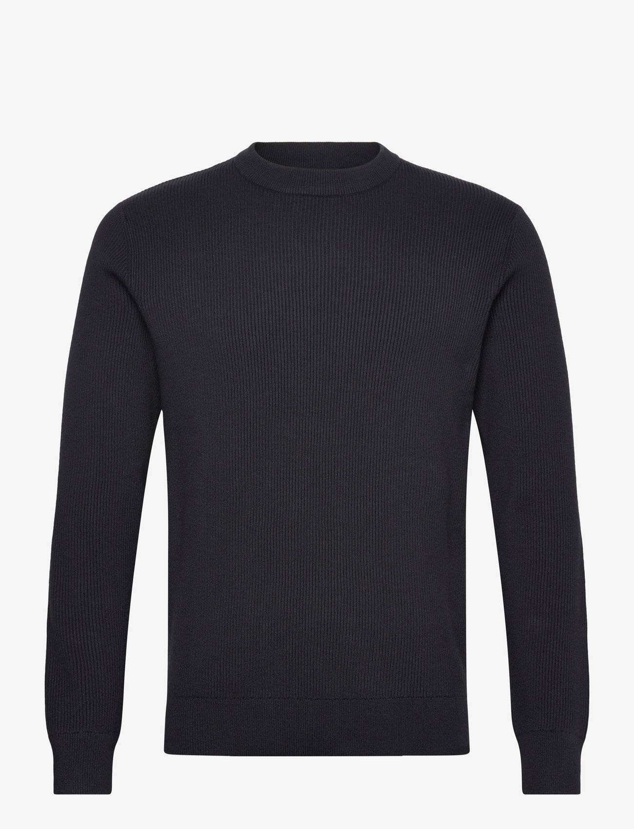 Lindbergh - Rib knitted o-neck knit - rundhals - navy - 0