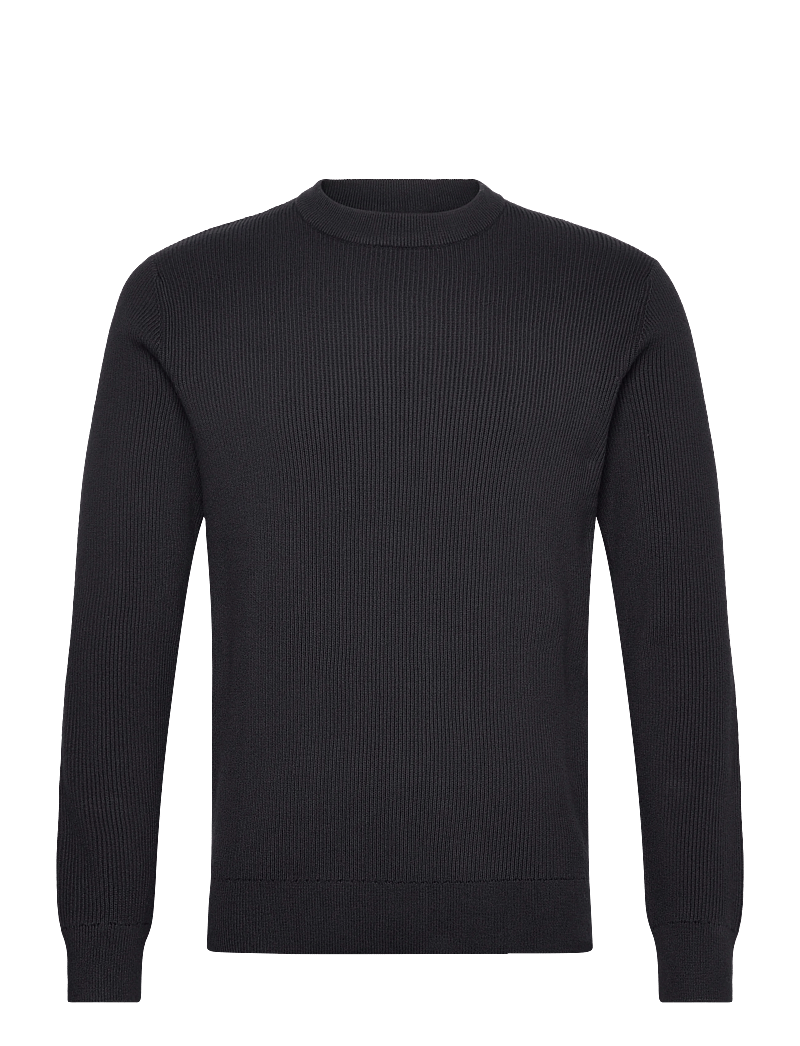 Lindbergh - Rib knitted o-neck knit - rundhals - navy - 0