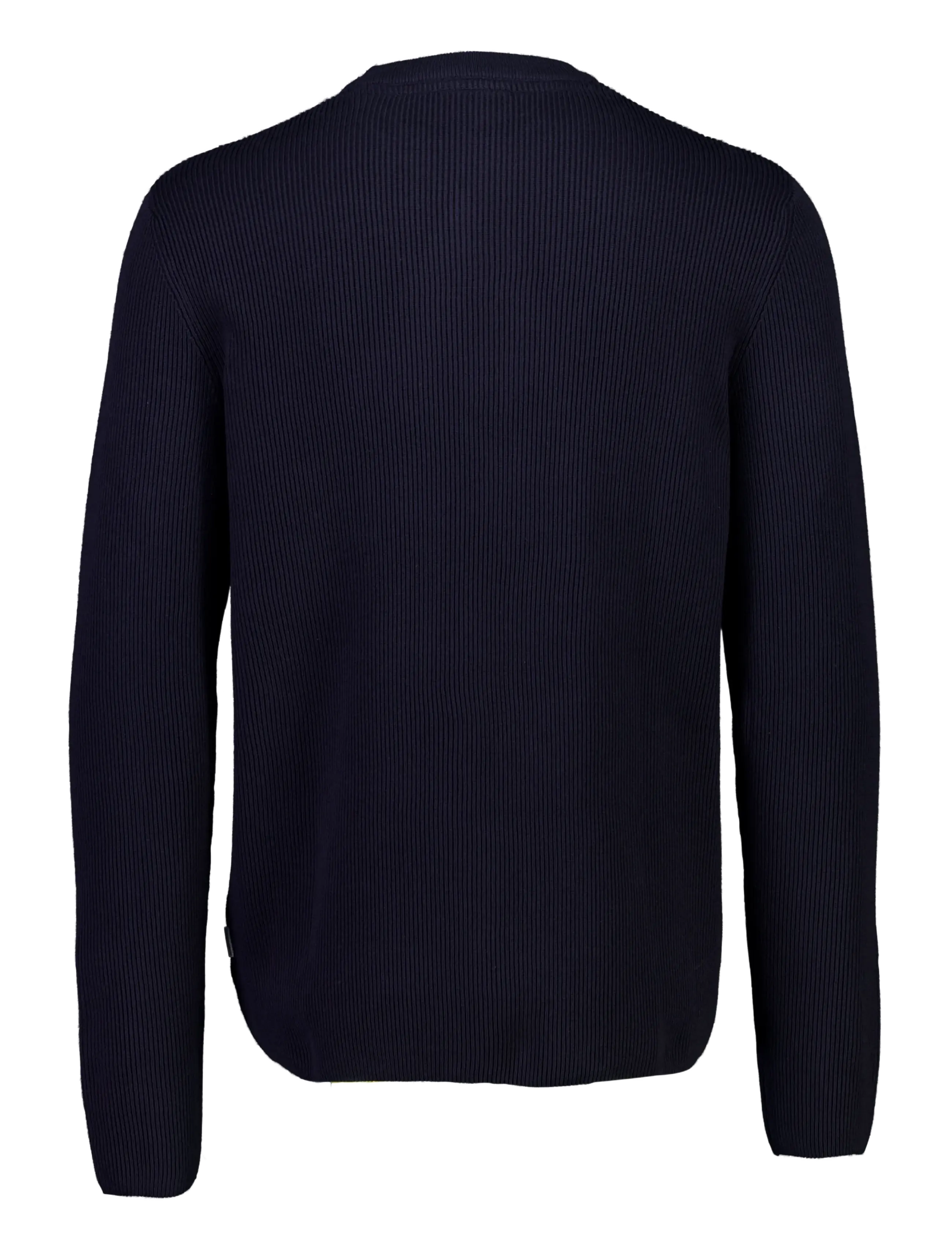 Lindbergh - Rib knitted o-neck knit - rund hals - navy - 2