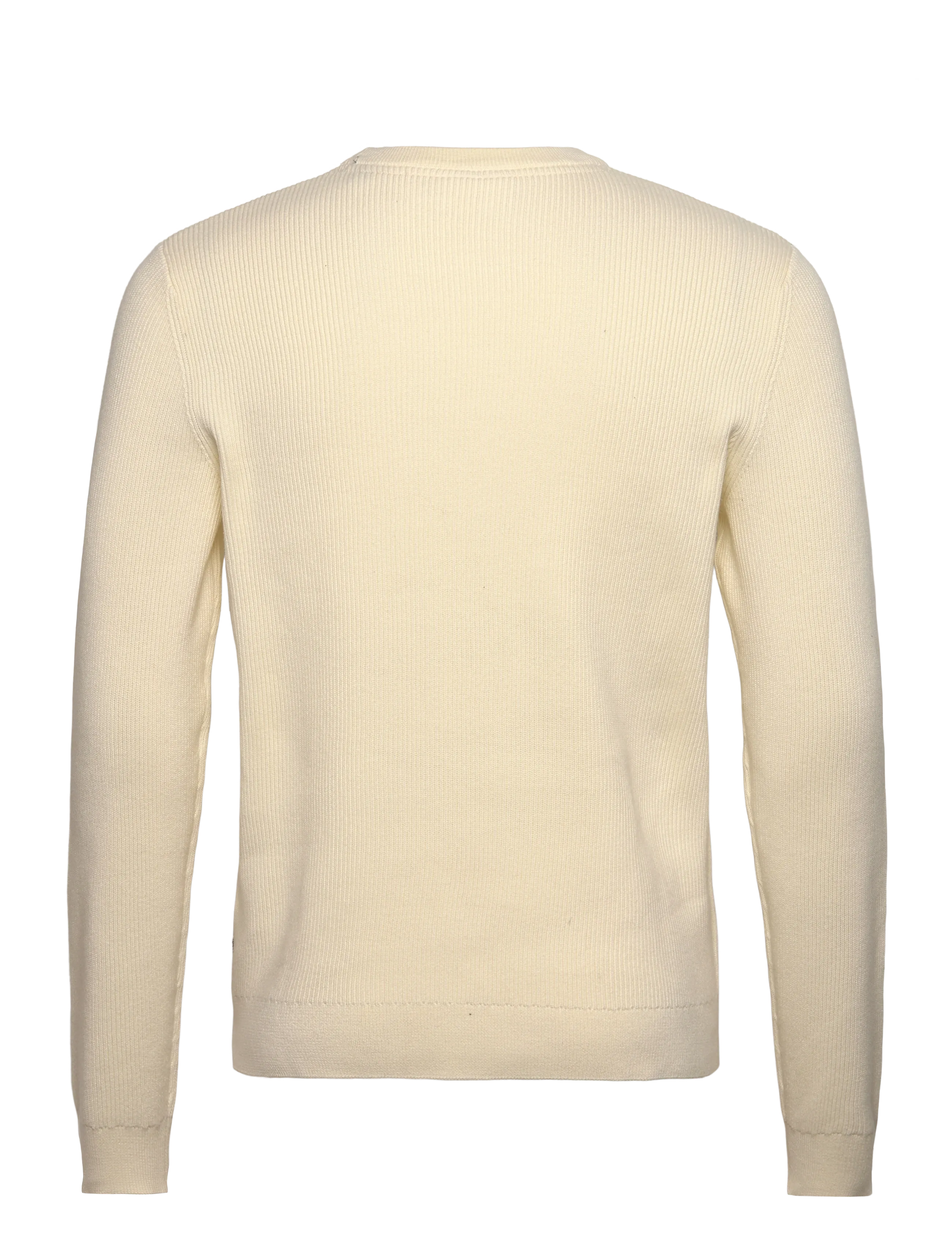 Lindbergh - Rib knitted o-neck knit - round necks - pearl white - 1