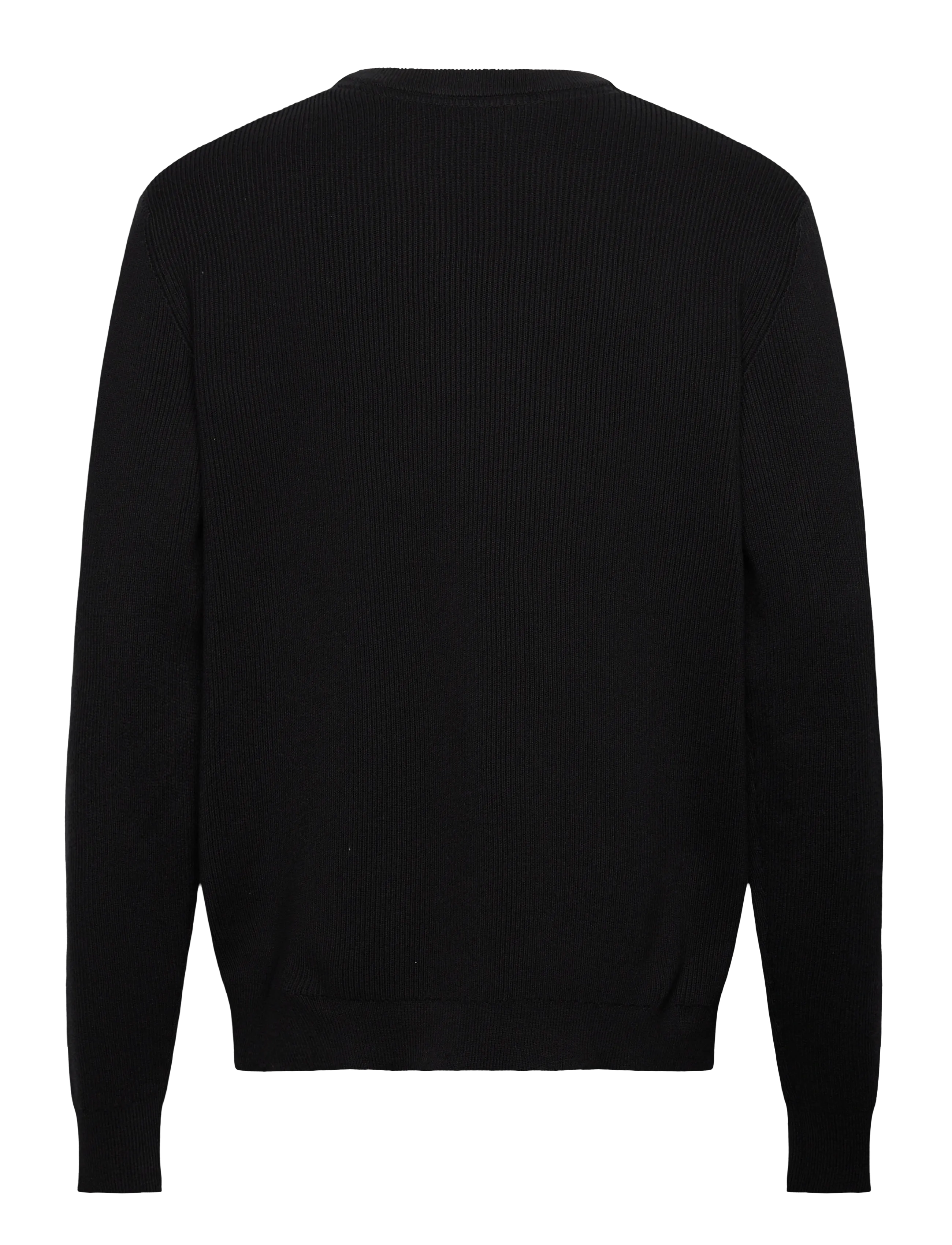 Lindbergh - Rib knitted o-neck knit - black - 1