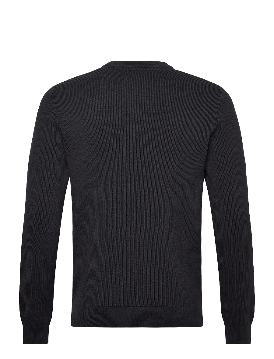 Lindbergh - Rib knitted o-neck knit - rundhalsad - navy - 1