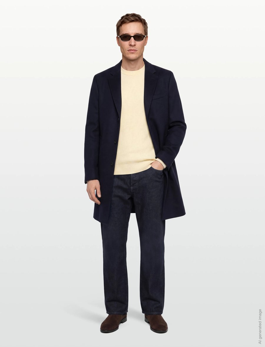Lindbergh - Rib knitted o-neck knit - rundhals - pearl white - 0