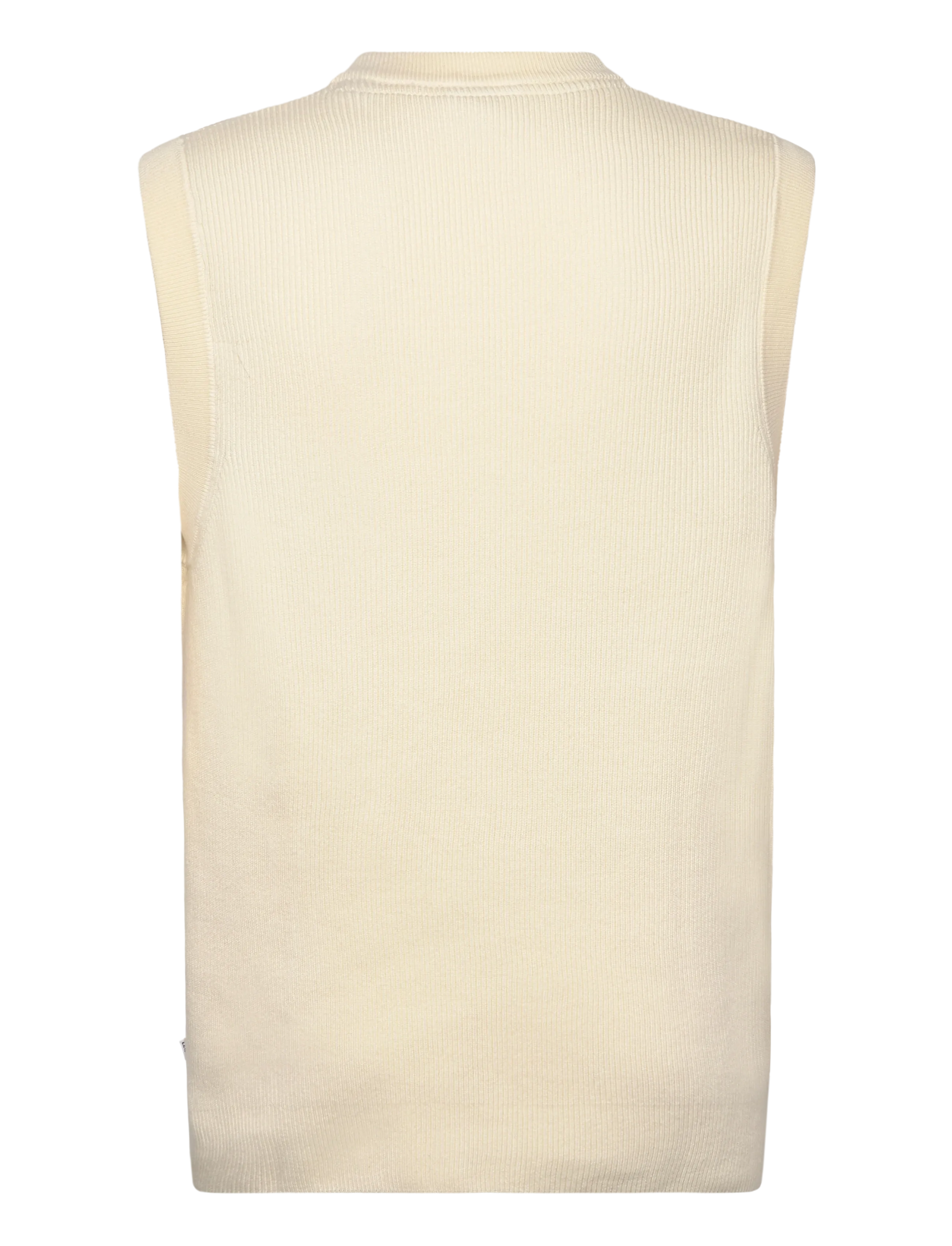 Lindbergh - Rib knitted v-neck slipover - knitted vests - pearl white - 1