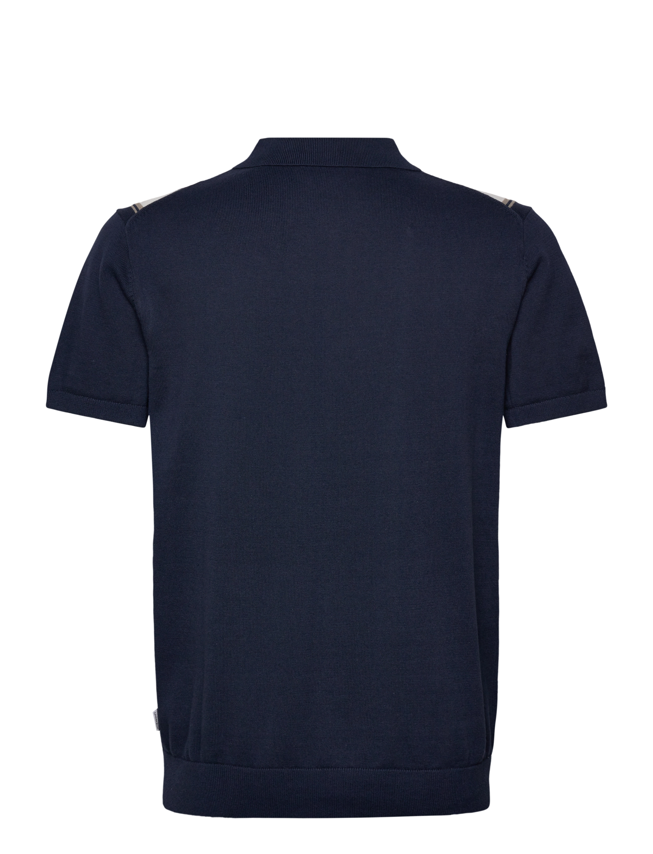 Lindbergh - Knitted polo cardigan - lyhythihaiset kauluspaidat - dk blue - 2