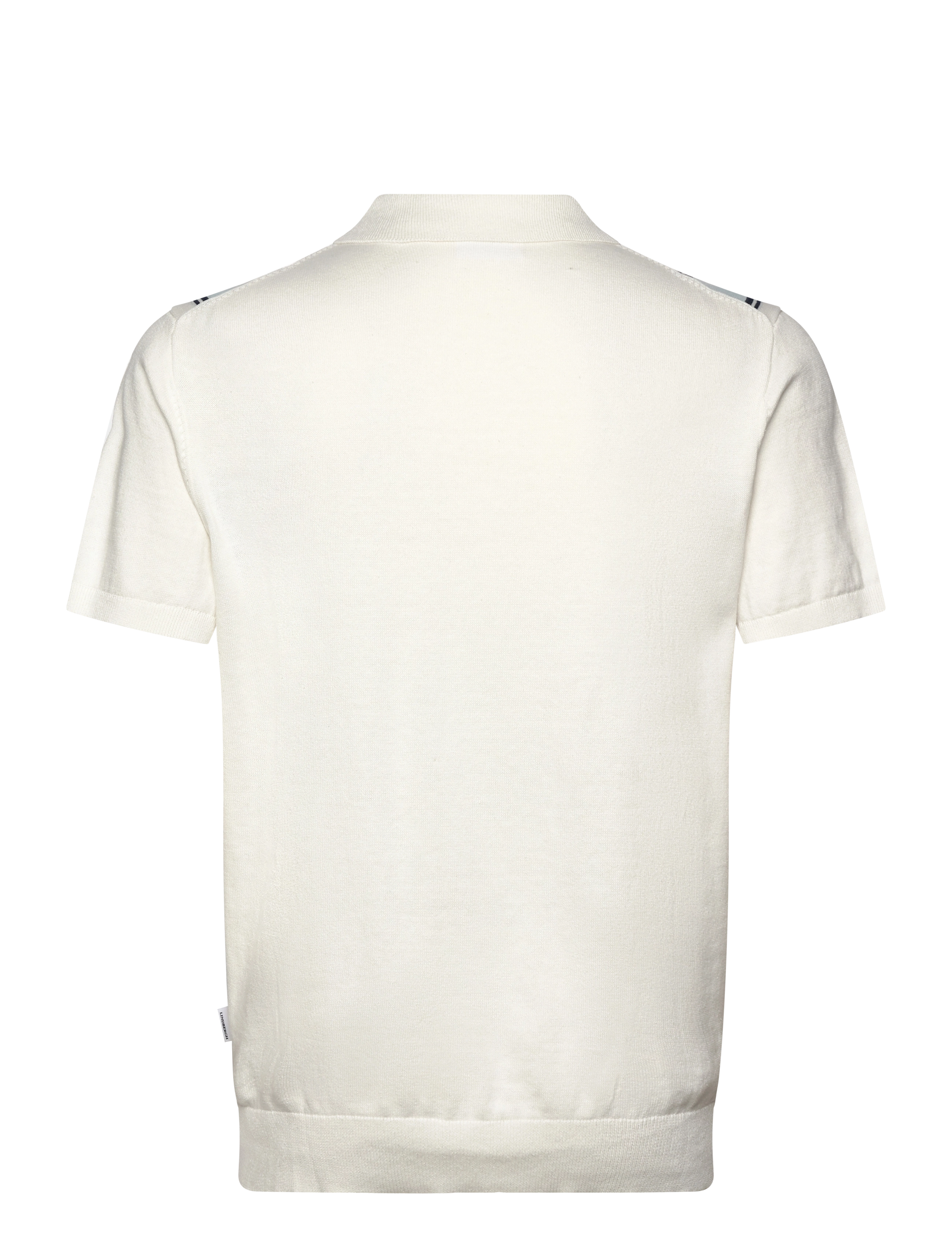Lindbergh - Knitted polo cardigan - herren - off white - 2