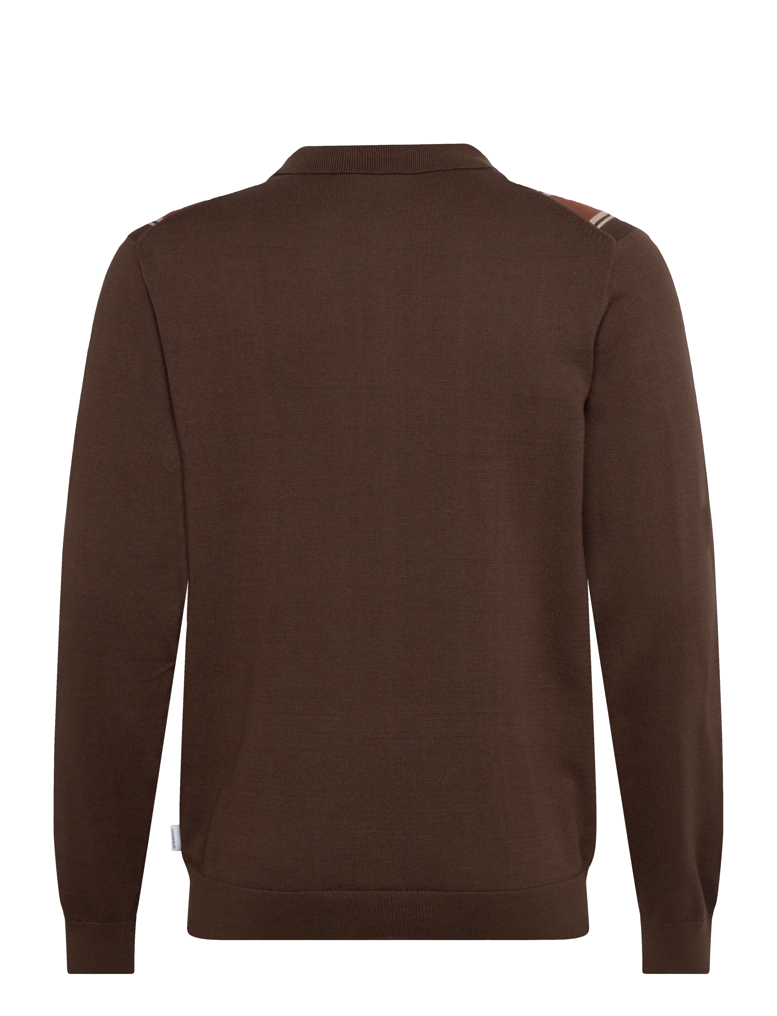 Lindbergh - ?Knitted polo cardigan L/S - strickjacken - brown copper - 2