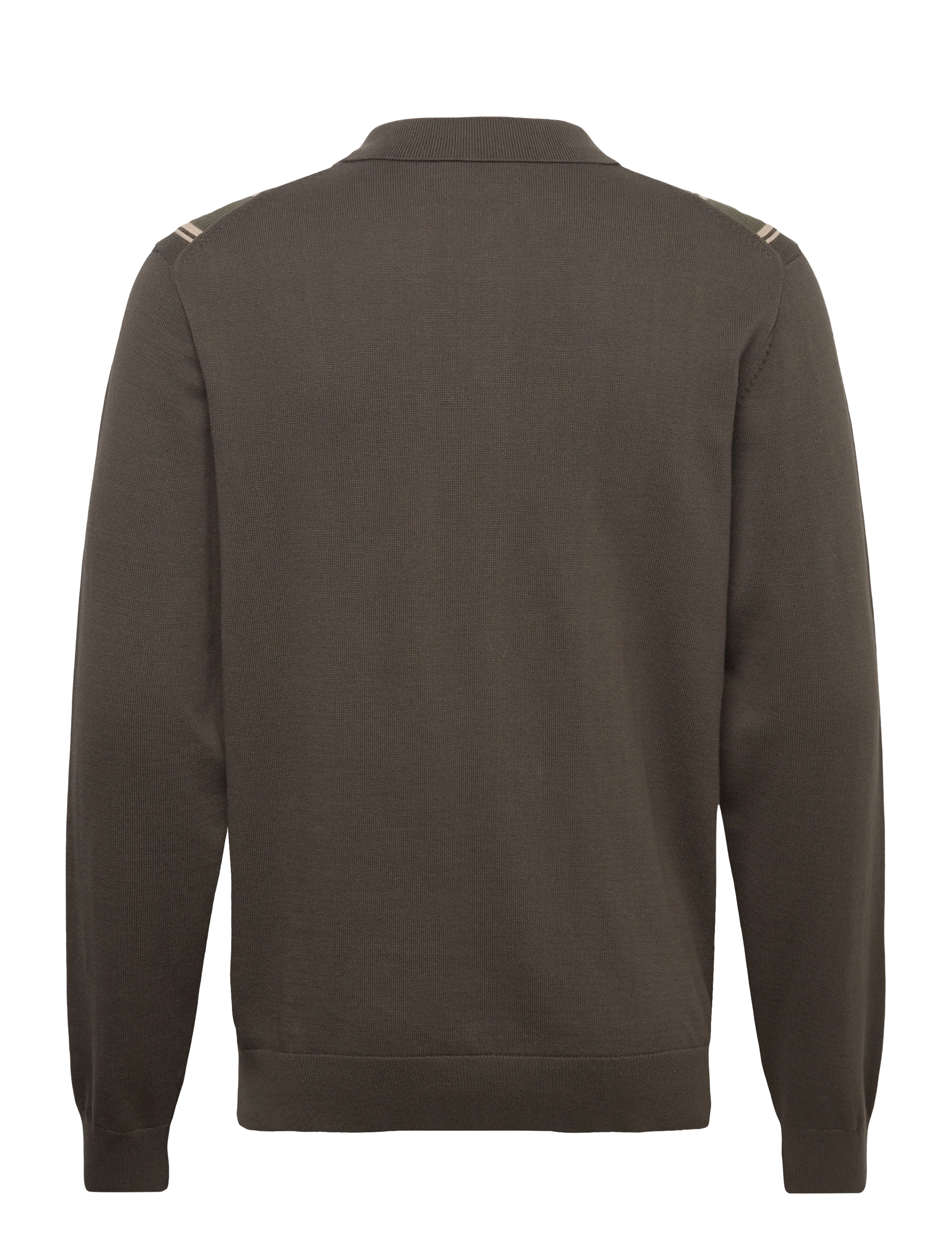 Lindbergh - ?Knitted polo cardigan L/S - strickjacken - deep army - 2