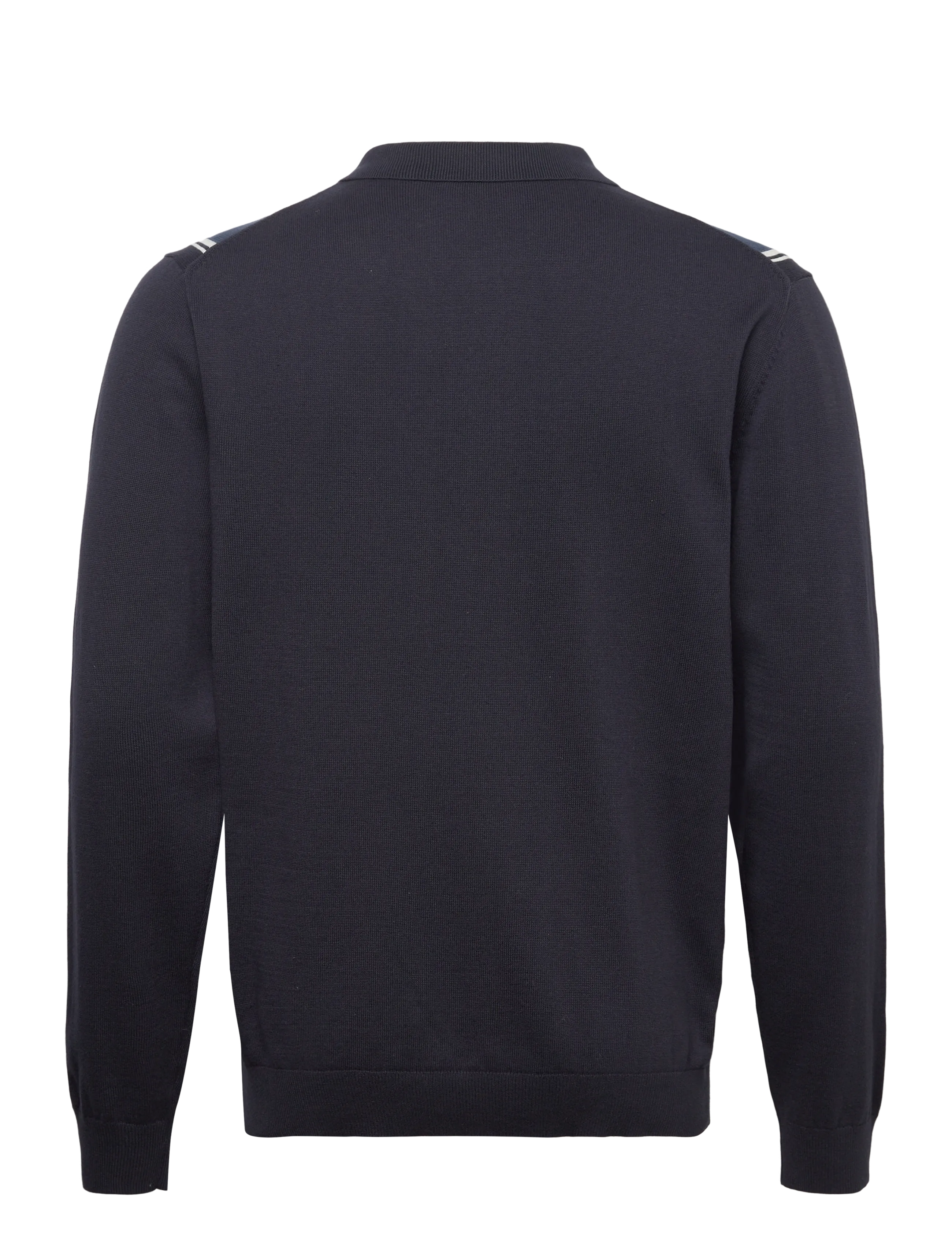 Lindbergh - ?Knitted polo cardigan L/S - cardigans - navy - 2