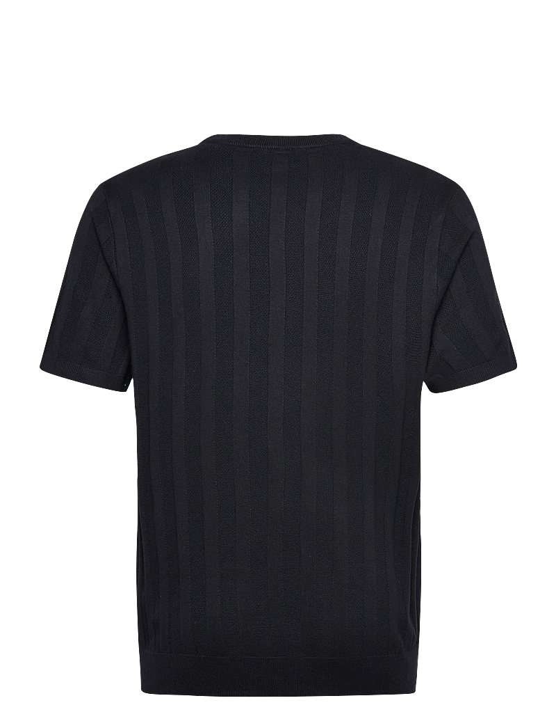 Lindbergh - Knitted crew neck t-shirt - lühikeste varrukatega t-särgid - navy - 2