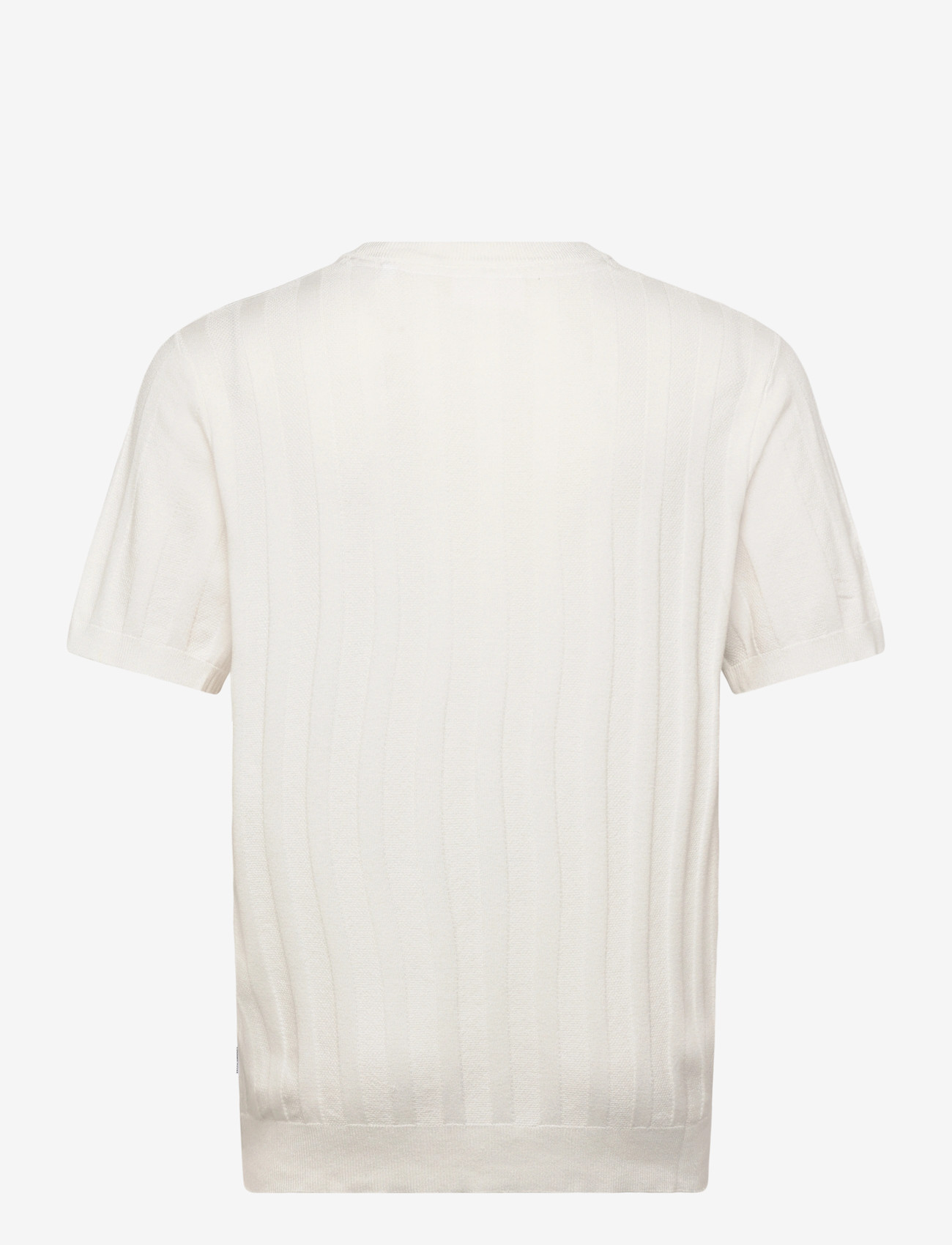 Lindbergh - Knitted crew neck t-shirt - krótki rękaw - salt white - 2