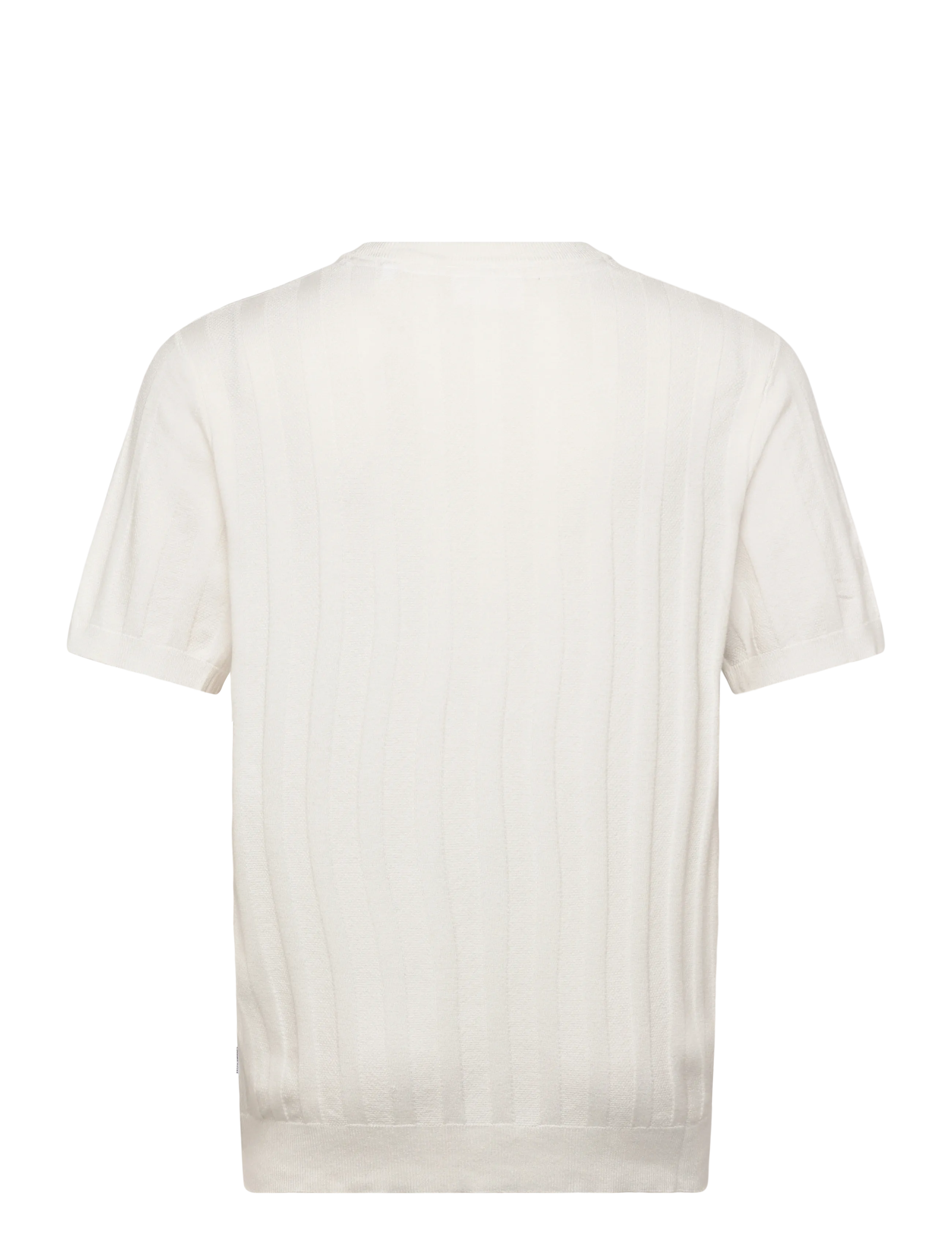 Lindbergh - Knitted crew neck t-shirt - kortærmede t-shirts - salt white - 2